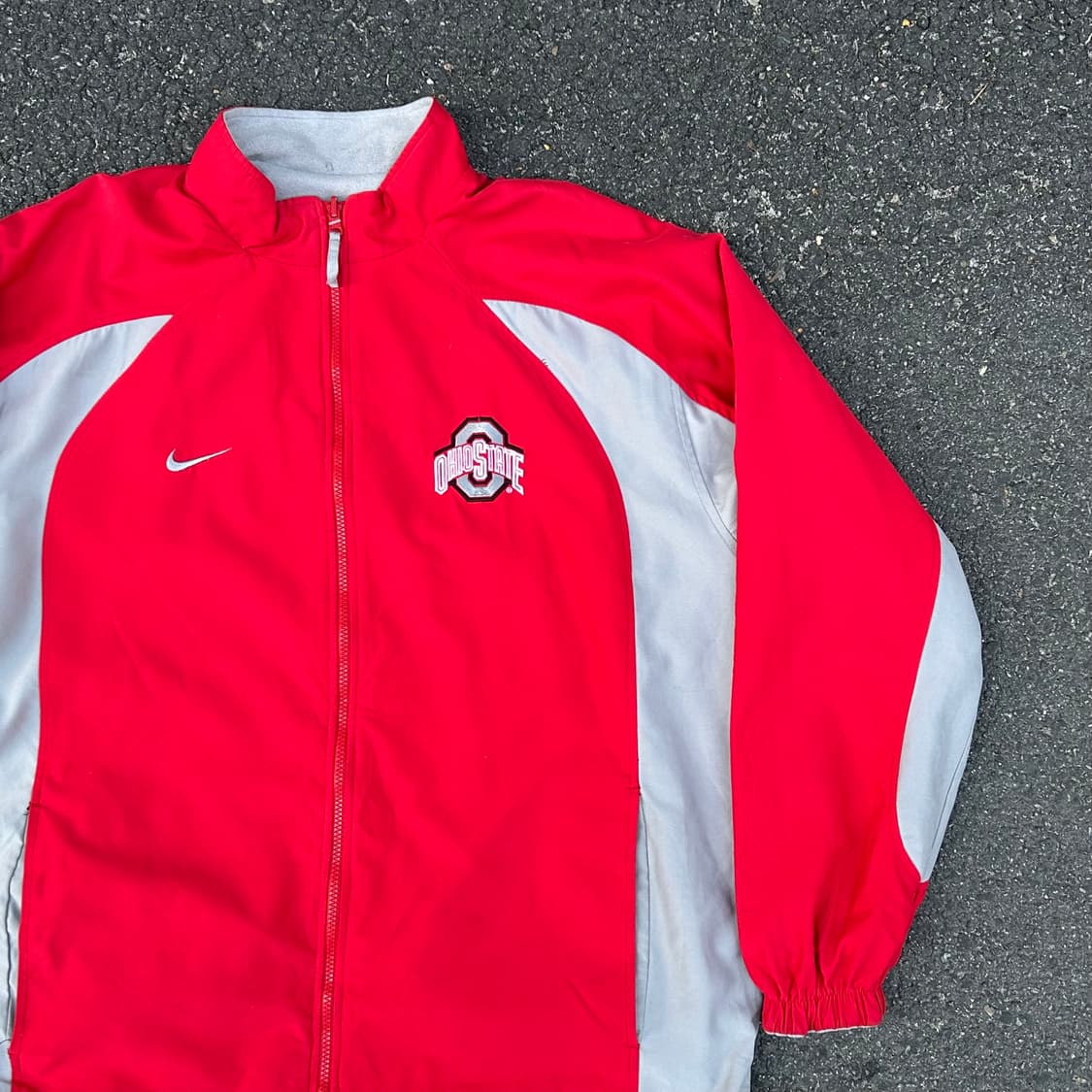00s 나이키 리버시블 팀 미국 오하이오 바람막이 올드스쿨 트랙자켓 XL 상품이미지4