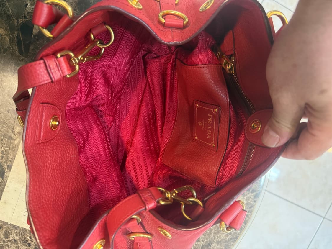 정품 프라다 비텔로 다이노 레더 2way백 팝니다 상품이미지7