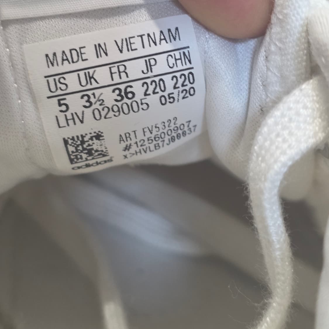 1a-2:아디다스 니짜 플랫폼 화이트 캔버스(220mm)-상태굿 상품이미지9