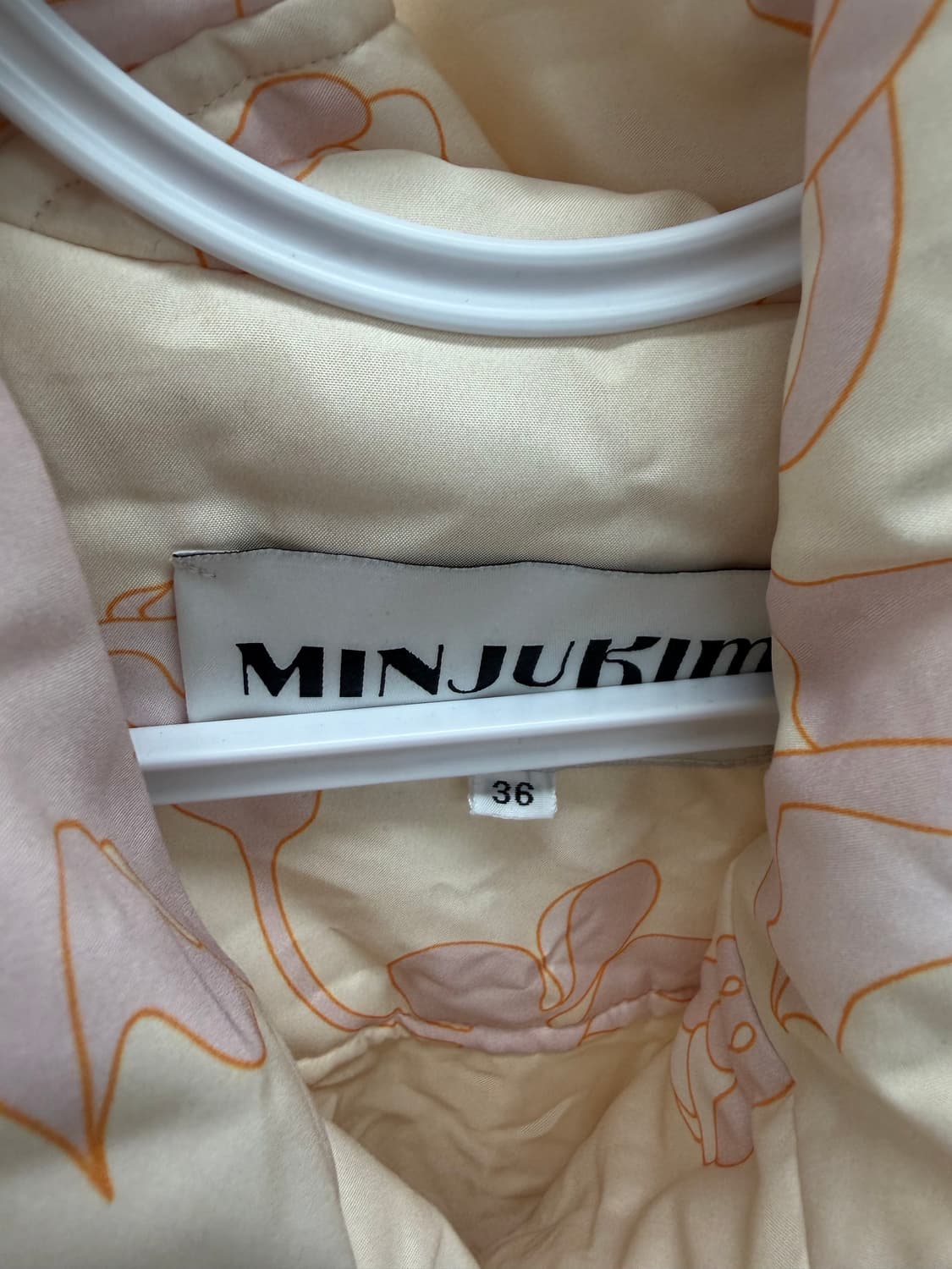 Minjukim 퀼팅 롱 코트 상품이미지3
