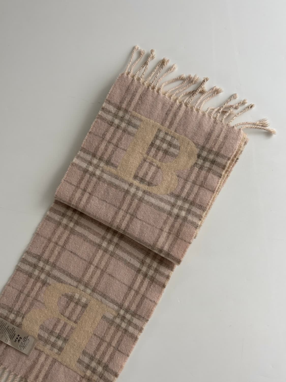 Burberry 버버리 B로고 노바체크 캐시미어 울 머플러 상품이미지6