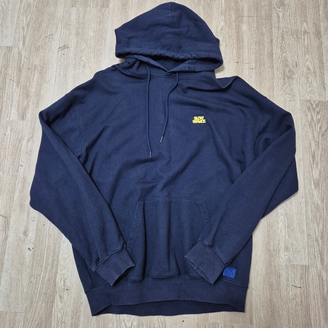 SLOW SERVICE 남성 빅로고 후드티  상품이미지1