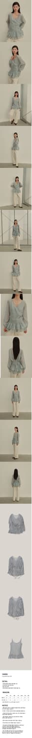 Ouro frill blouse set-up 아우로 프릴 블라우스 셋업 상품이미지2