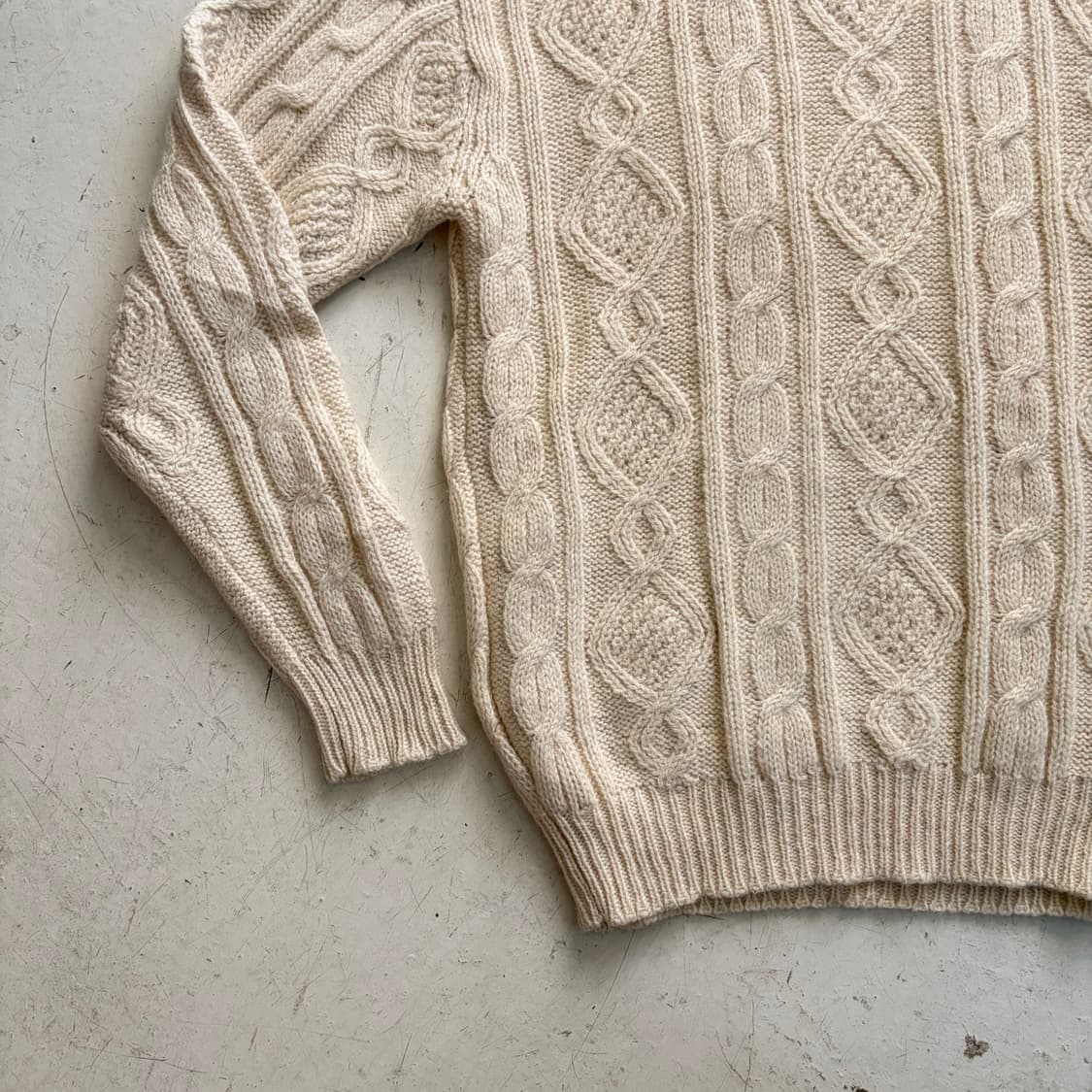 90s HILL CROP 빈티지 울 스웨터 니트 L 상품이미지3