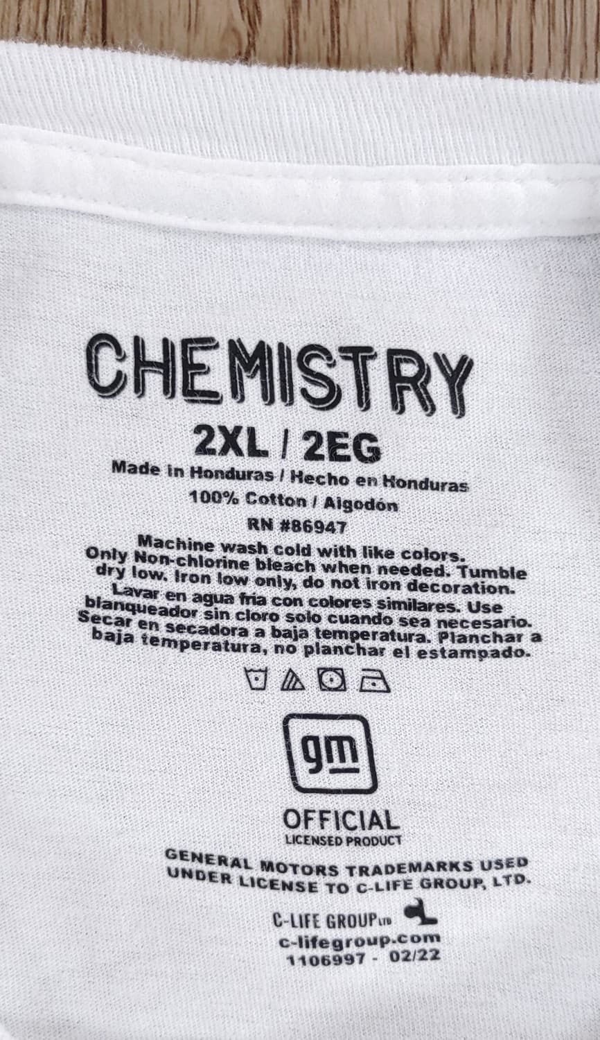 쉐보레 콜벳 반팔 티셔츠 2XL 상품이미지8