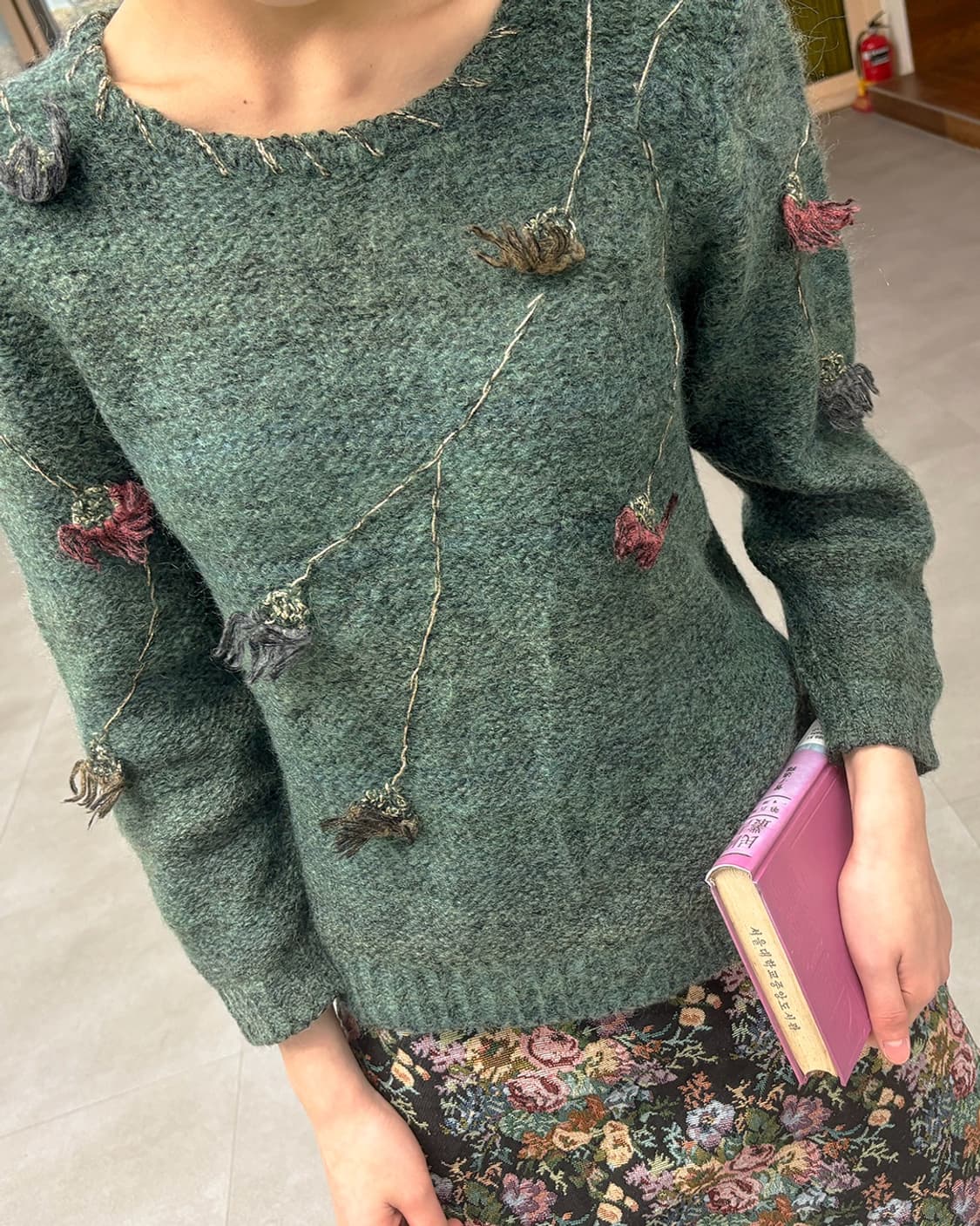 Forest Green Top 그린니트 상품이미지1