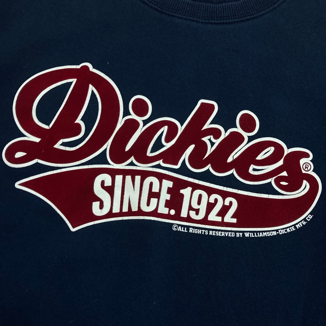 디키즈 스펠아웃 빅로고 네이비 맨투맨 상품이미지2