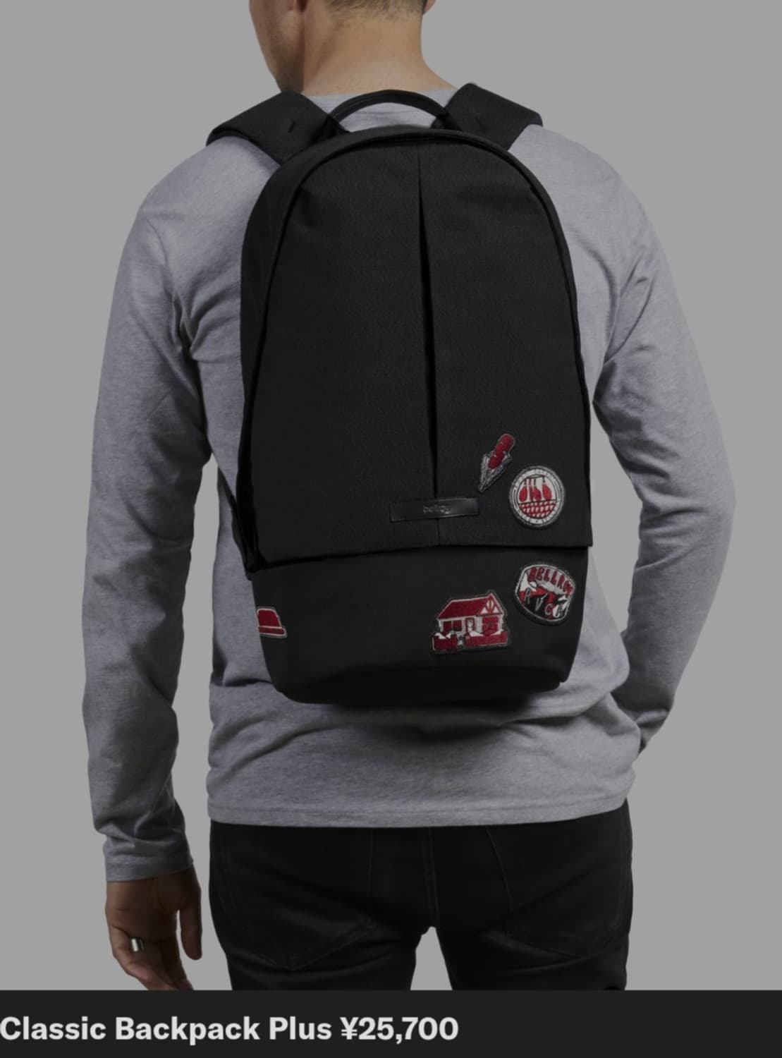 Bellroy 벨로이 X RVCA 콜라보 블랙 패치 클래식 백팩 상품이미지9