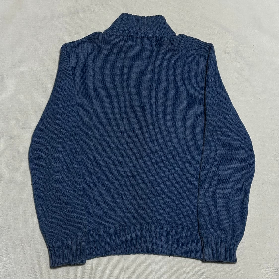 M 폴로랄프로렌 옐로우 포니 코튼 반집업 니트 상품이미지3