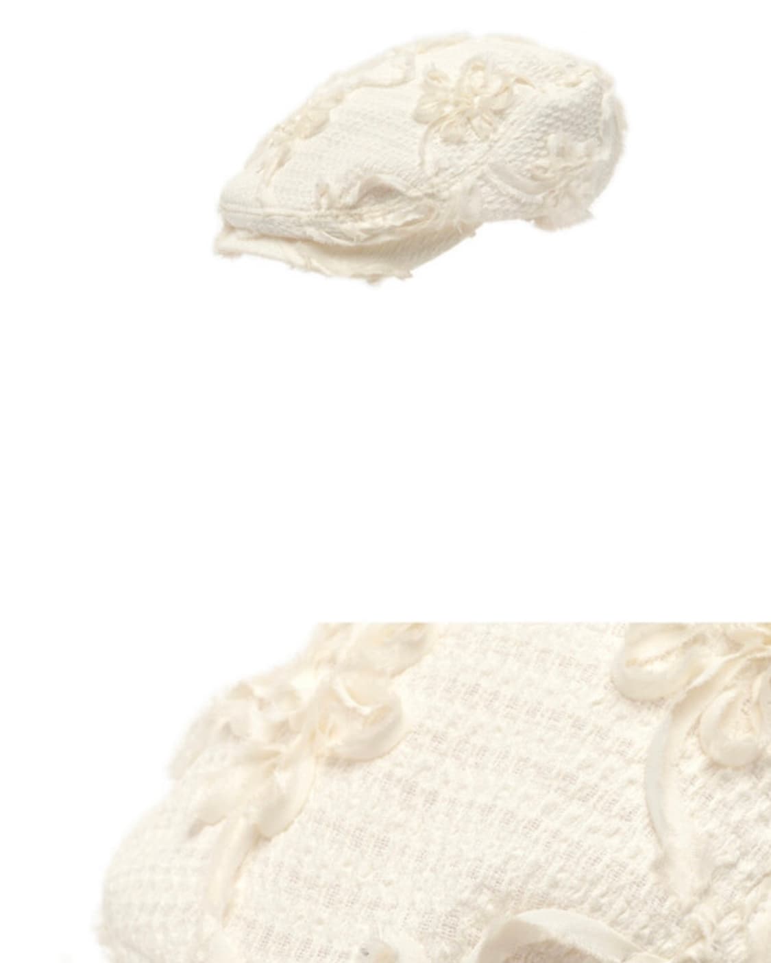 corsage flat cap in eggshell 상품이미지3