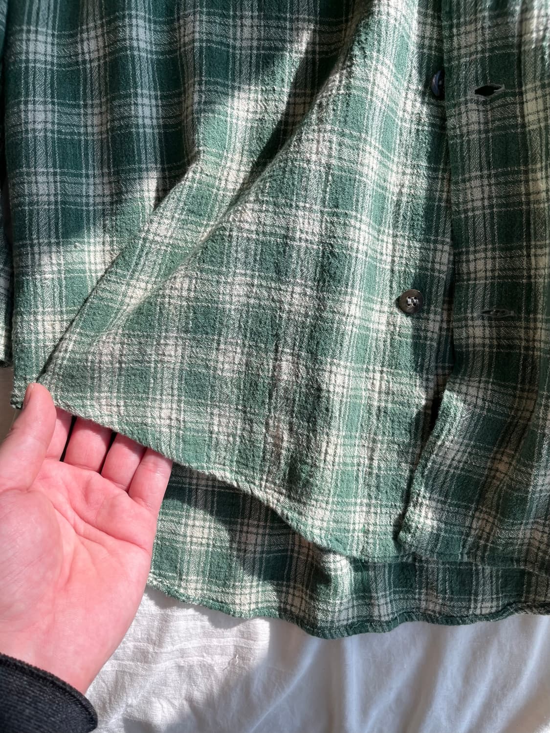 요지야마모토 거즈 패턴 코튼 셔츠 상품이미지6