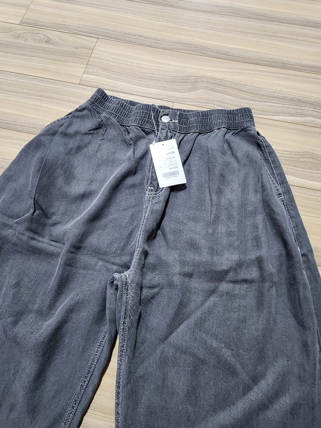 에잇세컨즈밴딩데님팬츠그레이 상품이미지6