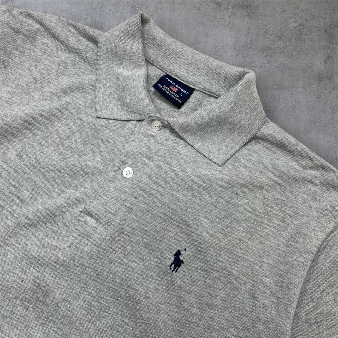 폴로 스포츠 Polo Sport 그레이 자수로고 반팔 카라티 L 상품이미지2