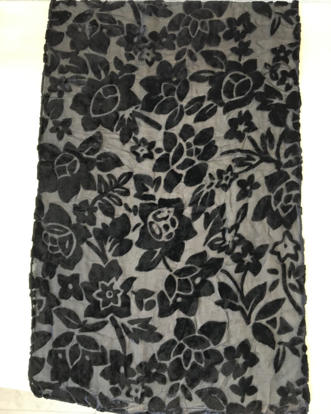 flower pattern velvet point scarf 상품이미지2