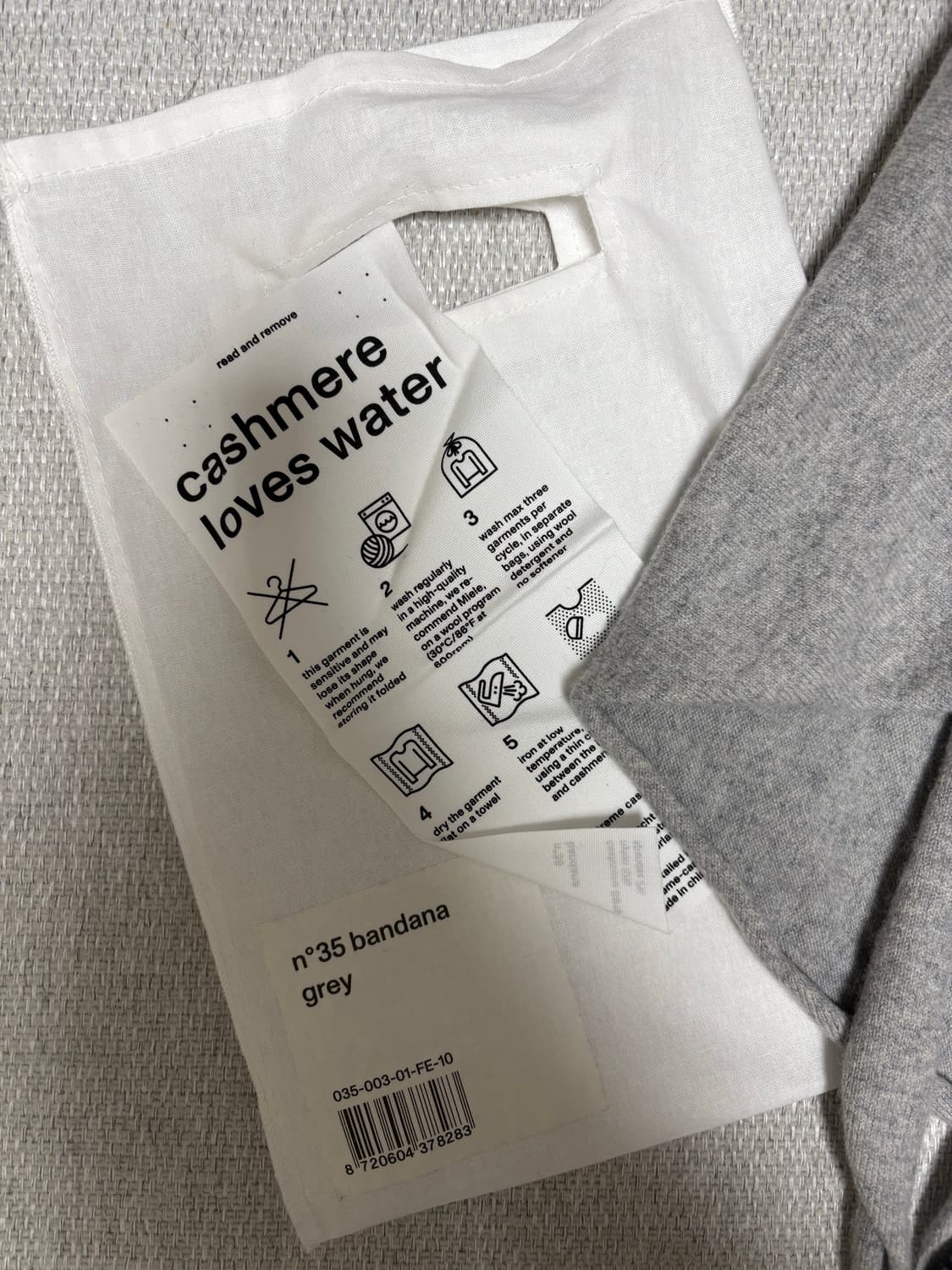 익스트림캐시미어 반다나 그레이 상품이미지2