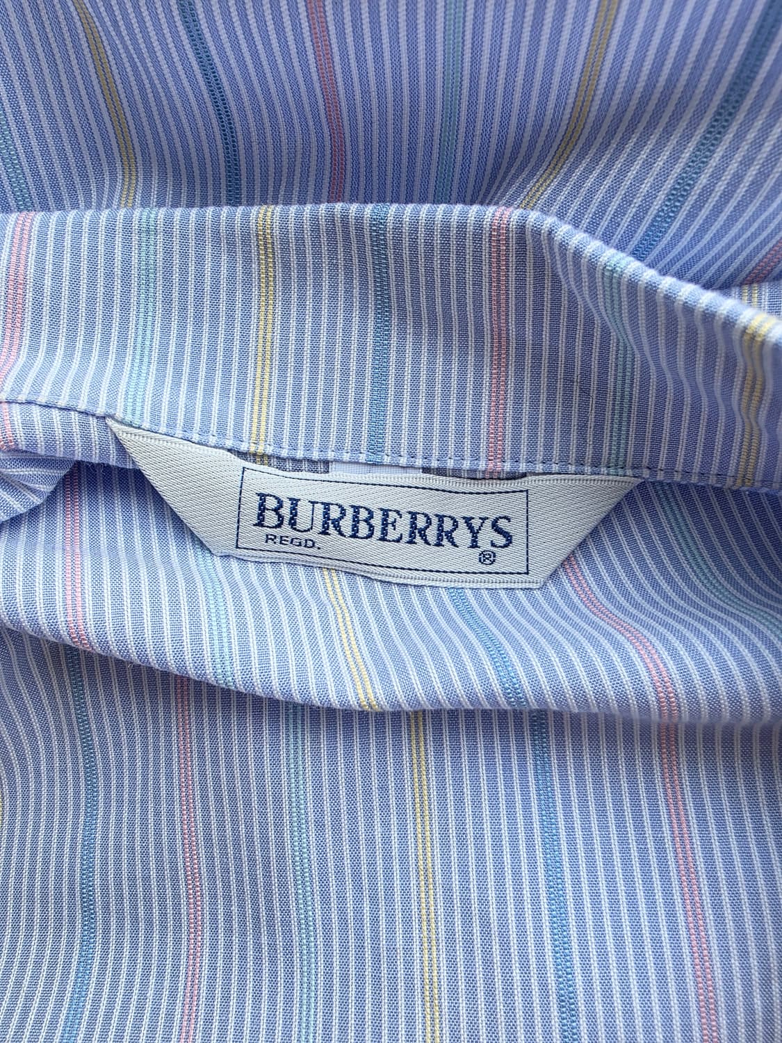 Burberrys 버버리 로고 자수 각인 파스텔 스트라이프 원피스 상품이미지5