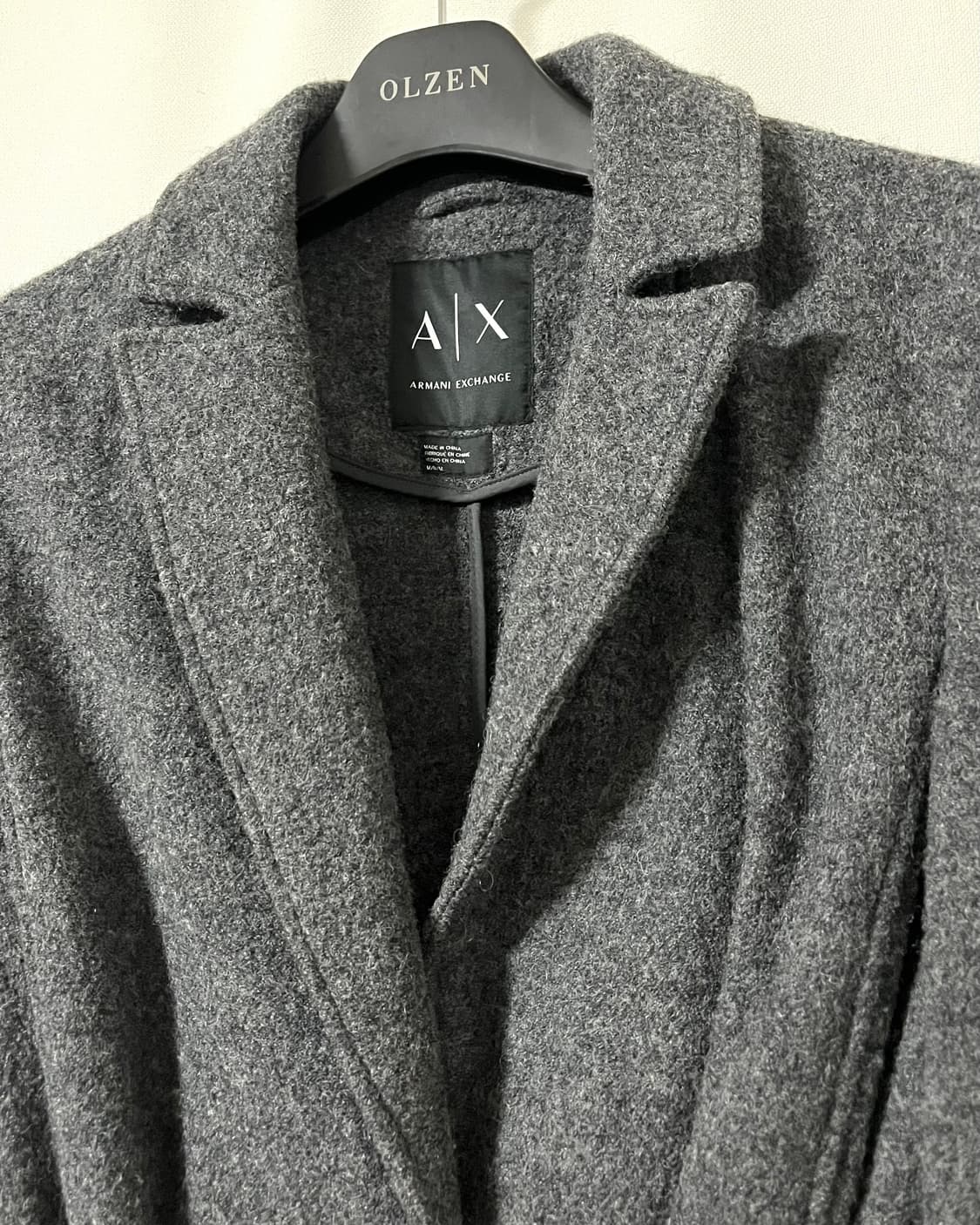 알마니 익스체인지 울 롱코트 상품이미지4