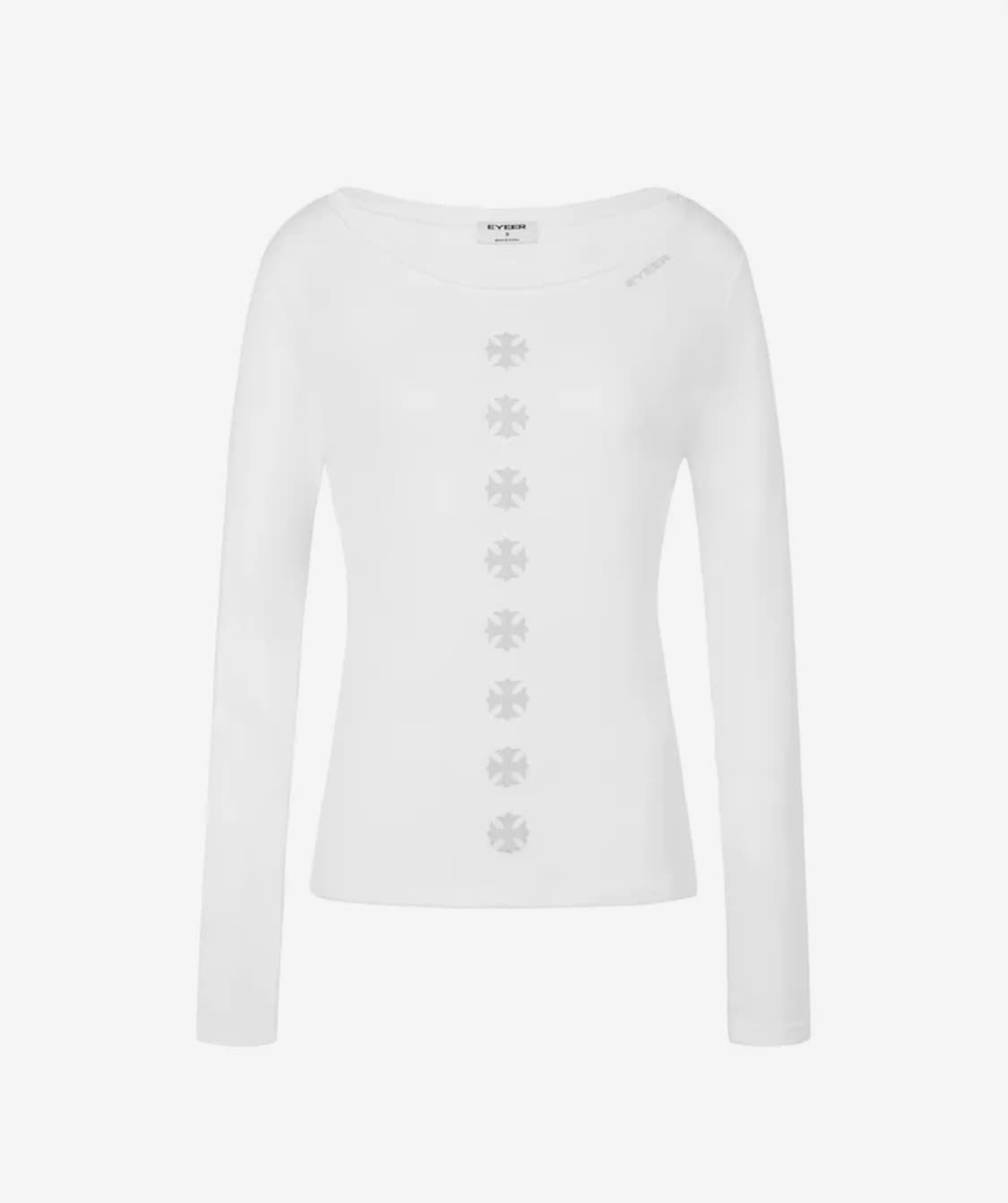 EYEER 심볼 루즈핏 롱슬리브 화이트 상품이미지2
