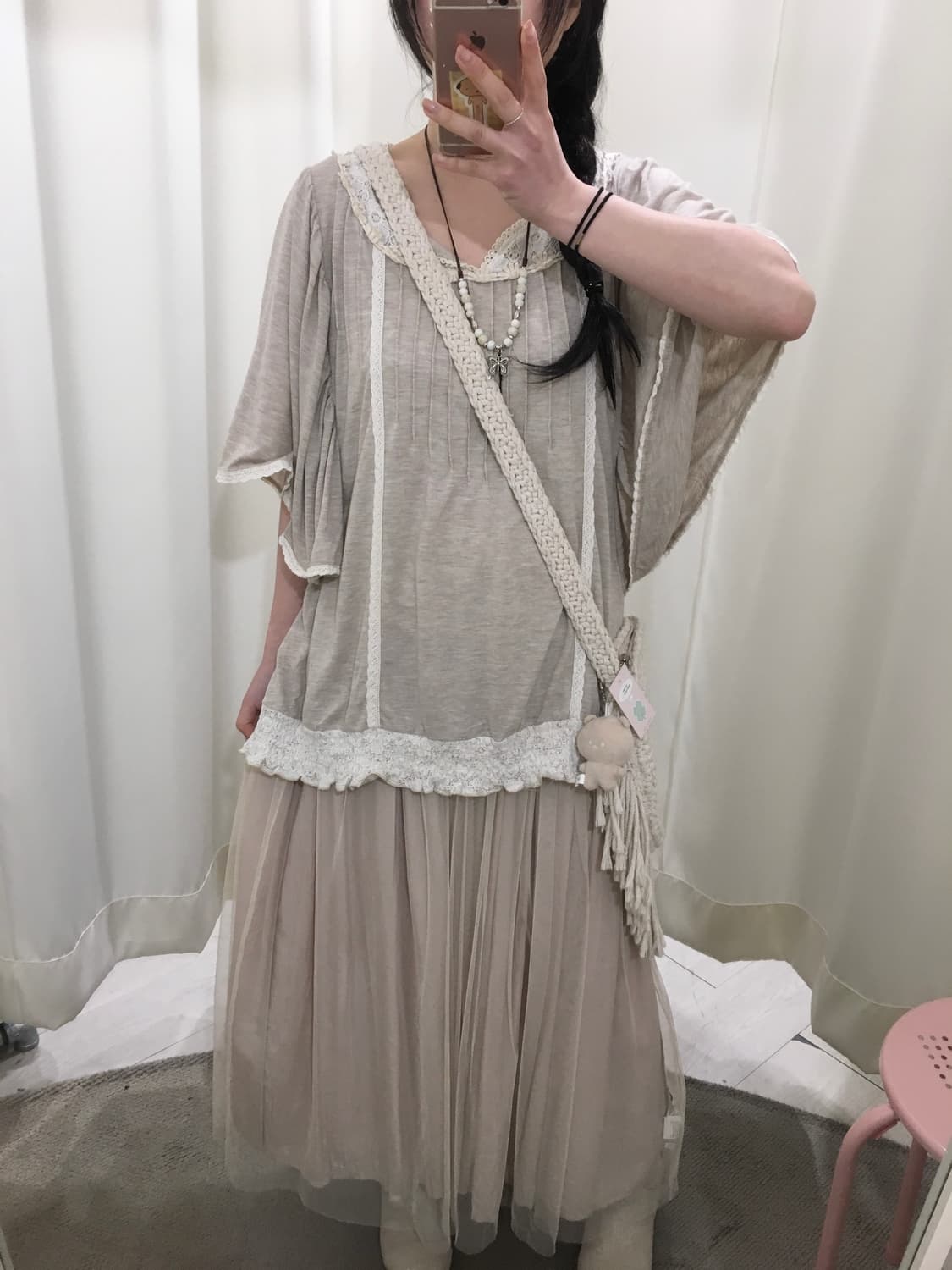 baby pink tulle skirt 상품이미지2