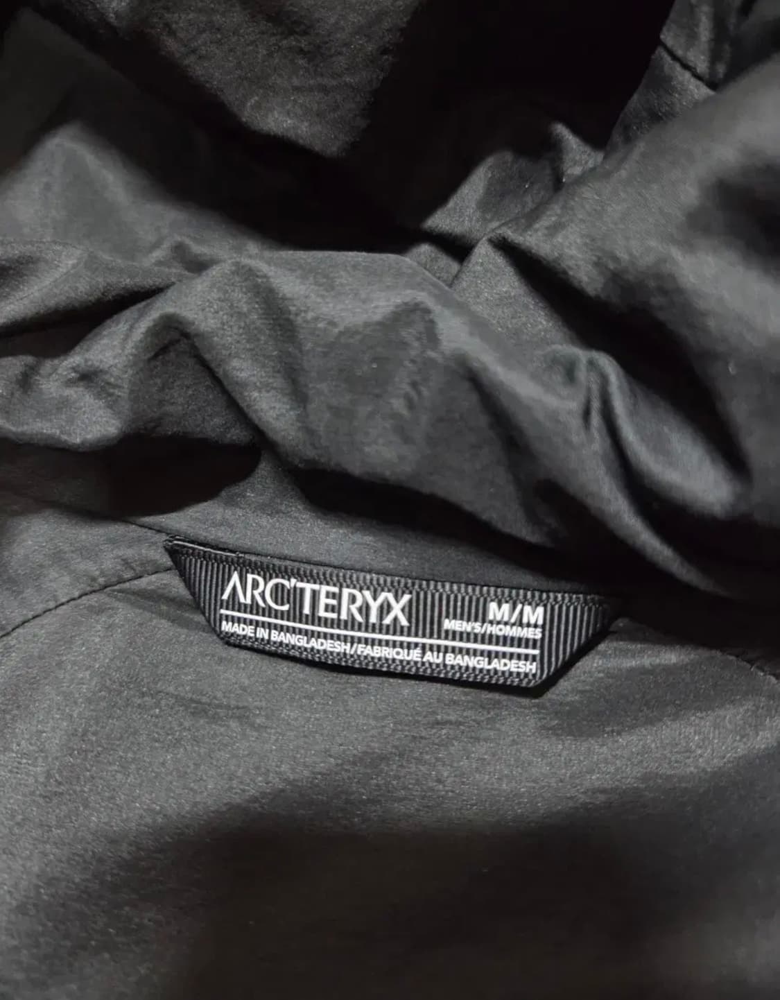 아크테릭스 아톰 후디 블랙 m사이즈 상품이미지5