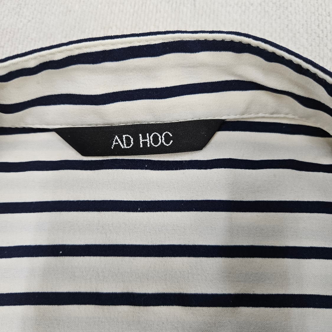 실측확인 AD HOC 스트라이프 셔츠(얼룩) 0601Y2 상품이미지3