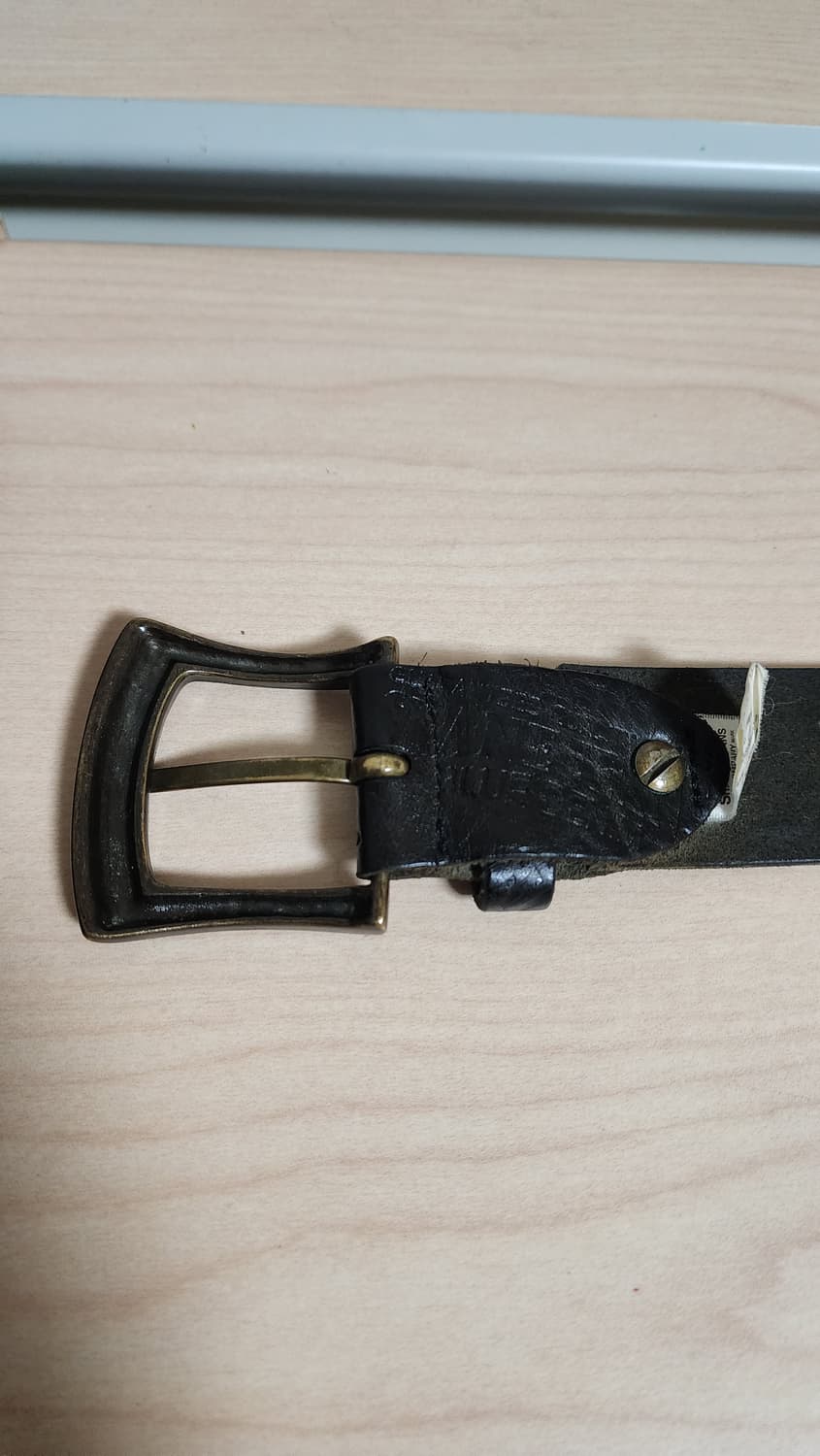 빈티지 황동징 통가죽 벨트 상품이미지3