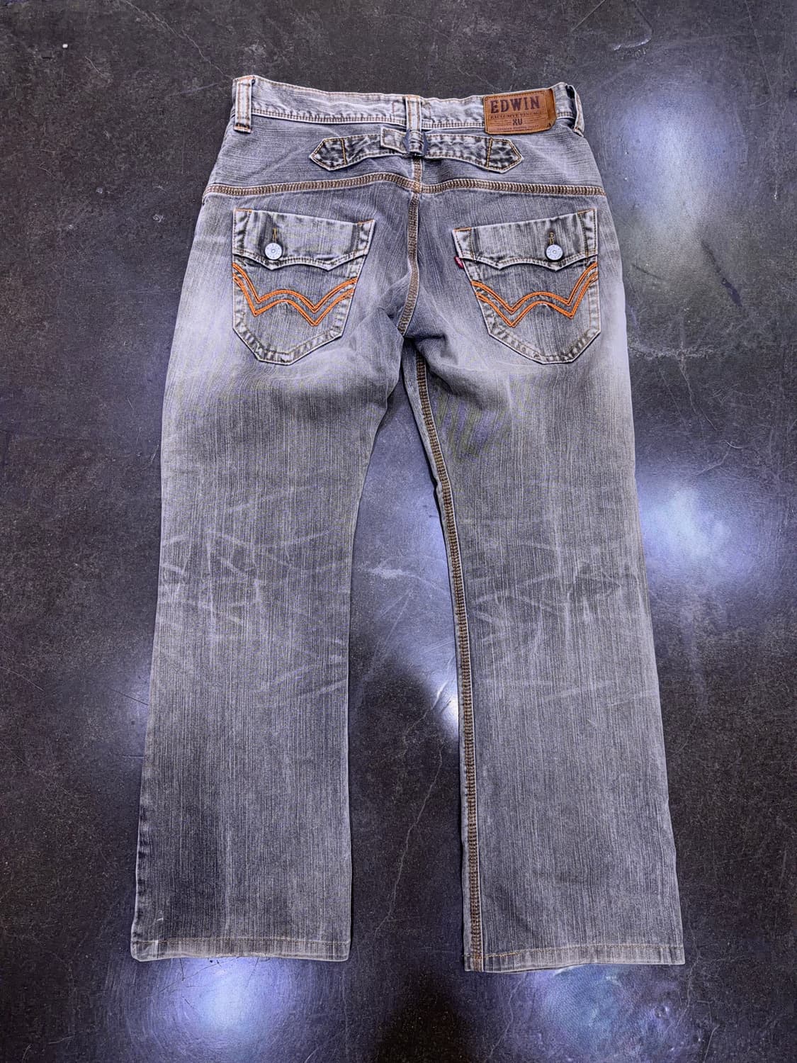 에드윈 XV 빈티지 워싱 어드저스트 백 플레어핏 부츠컷 데님팬츠 32 상품이미지2