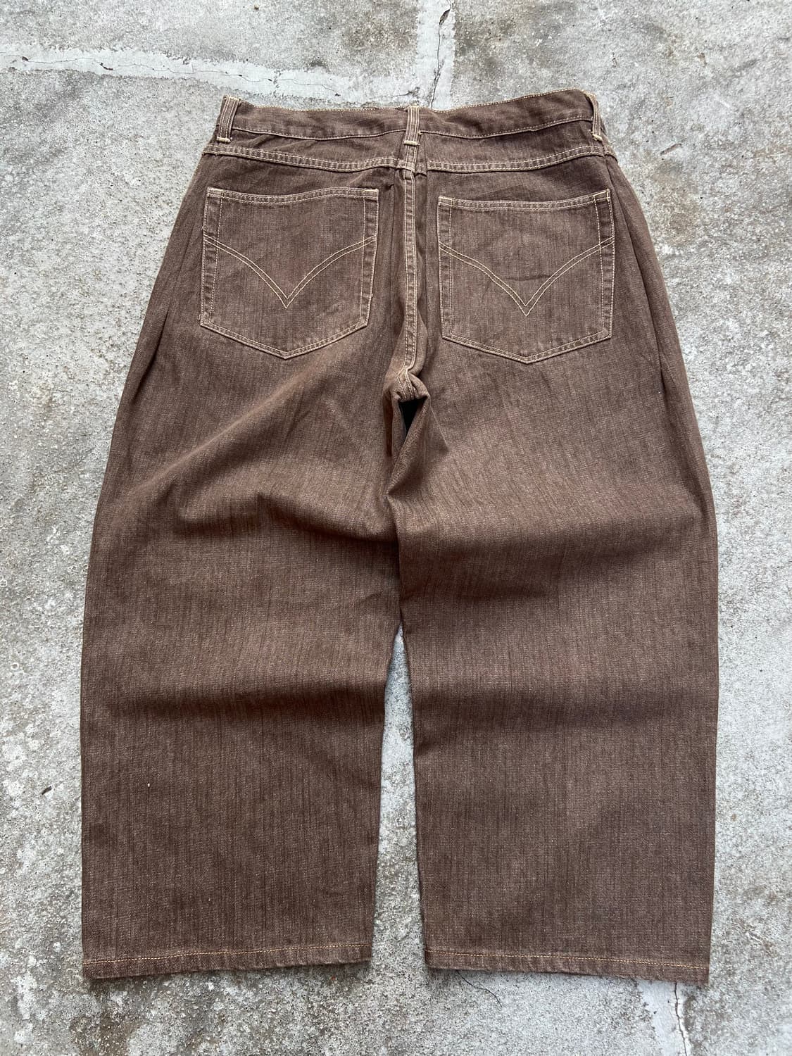Knockout Brown Wide Leg Jeans 상품이미지3