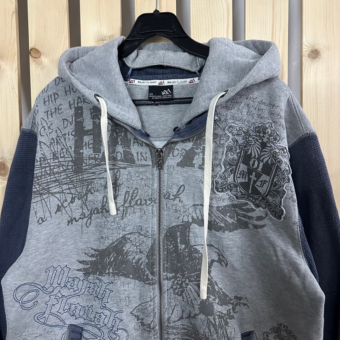 (L) 마자플라바 니트 후드집업 상품이미지2