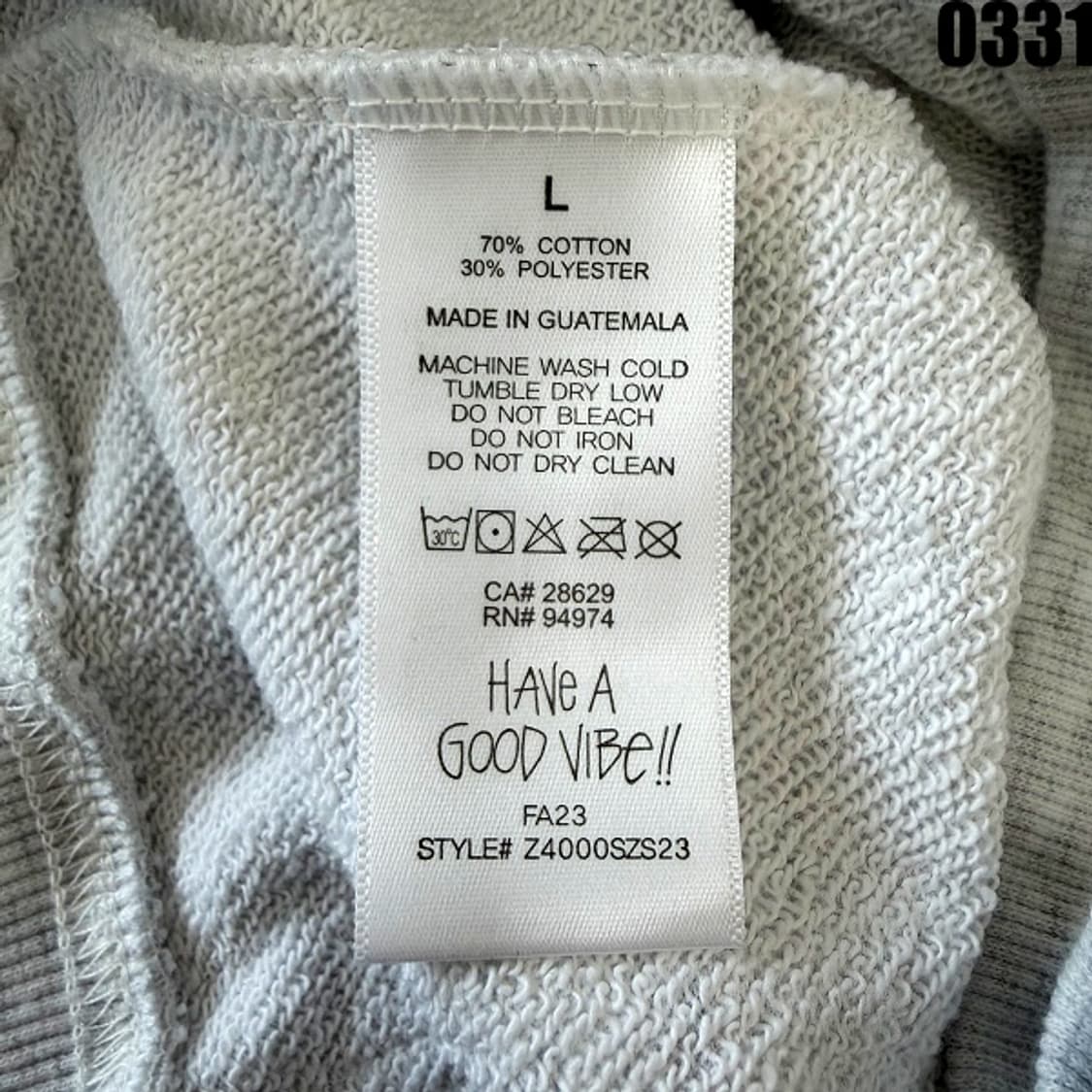 스투시(STUSSY) 베이직 로고 후드티 L 0331 상품이미지5