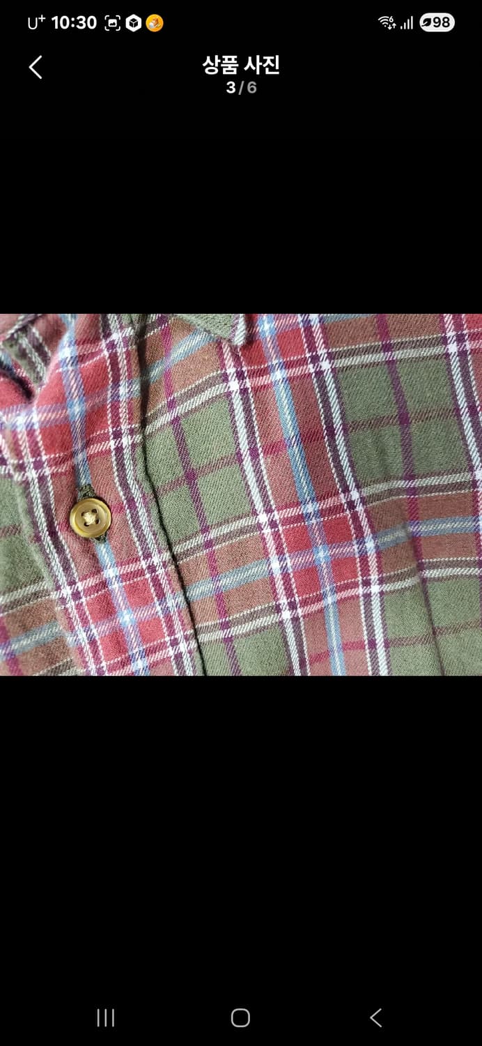 정품 빔스하트 X 테시투라 몬티 콜라보 체크 셔츠 상품이미지3