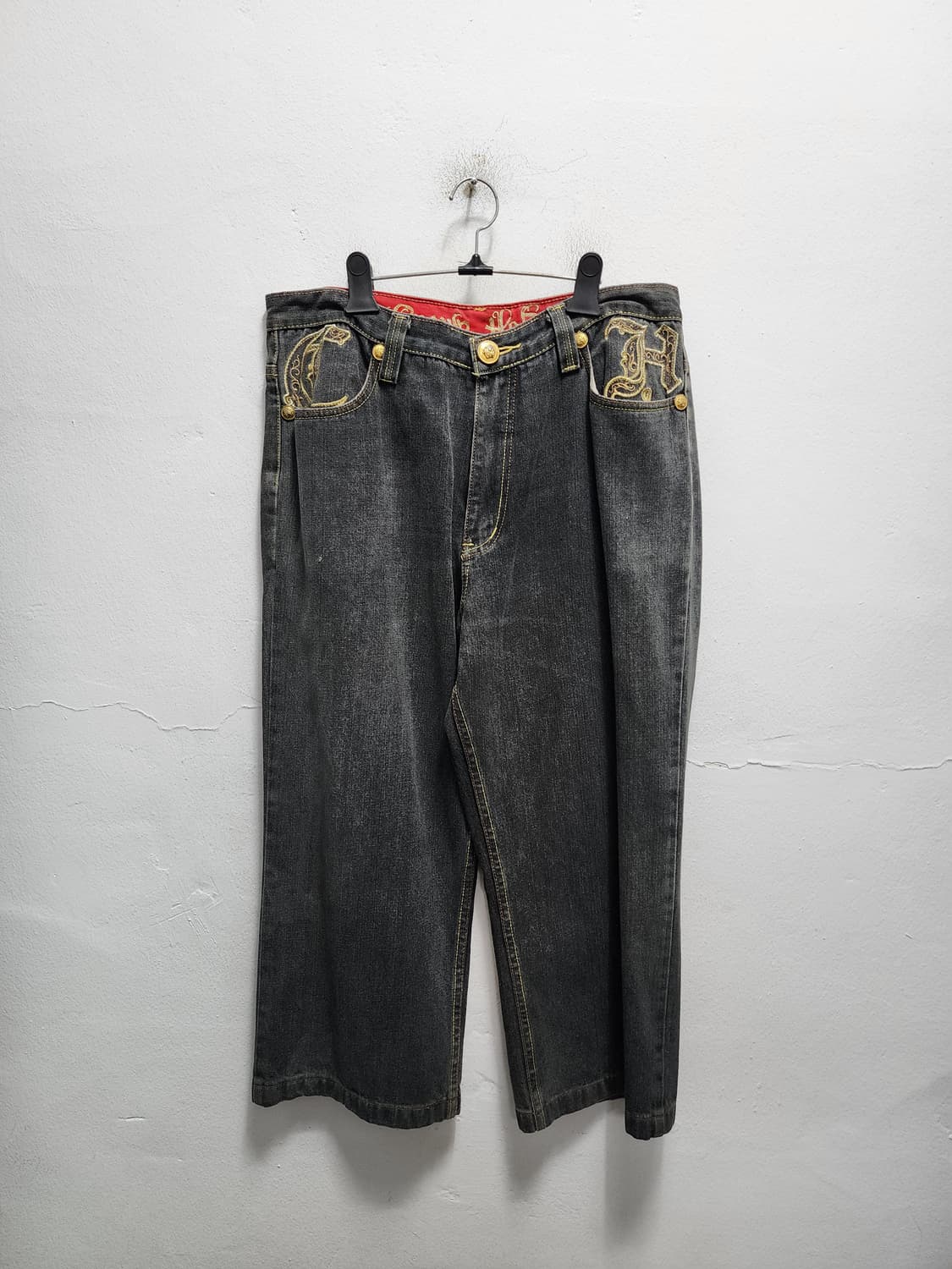 크라운홀더 90's 스트릿  흑청바지 상품이미지2