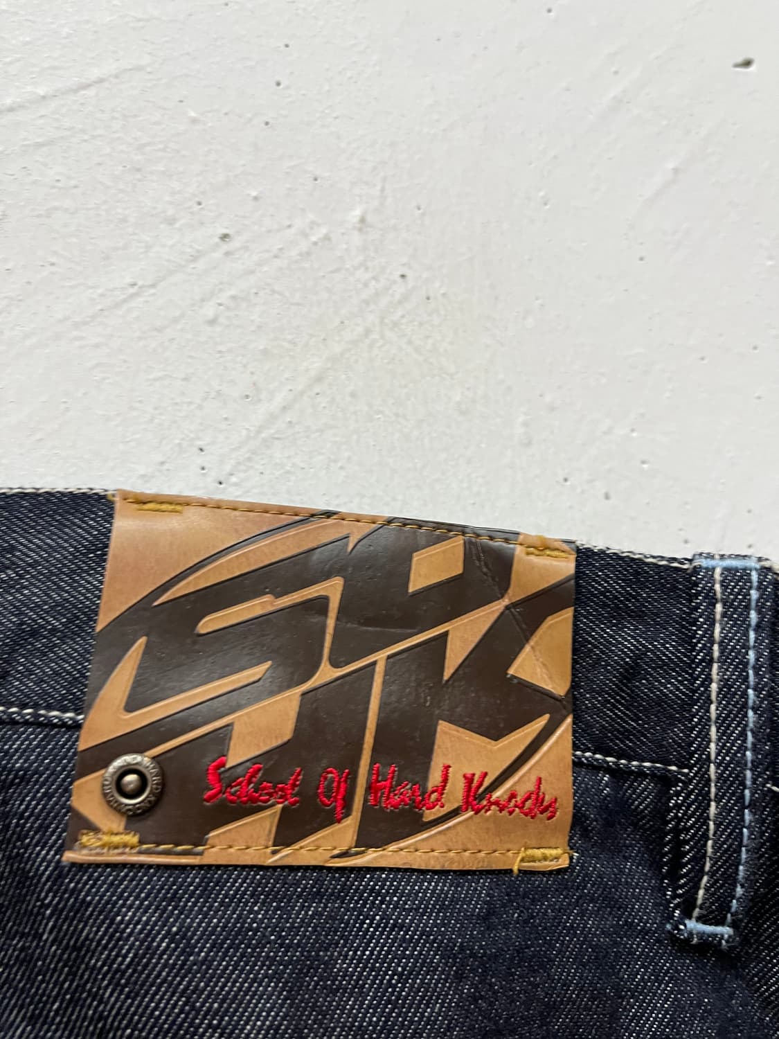 SCHOOL OF HARD KNOCKS 올드스쿨 와이드 데님팬츠 38 상품이미지8