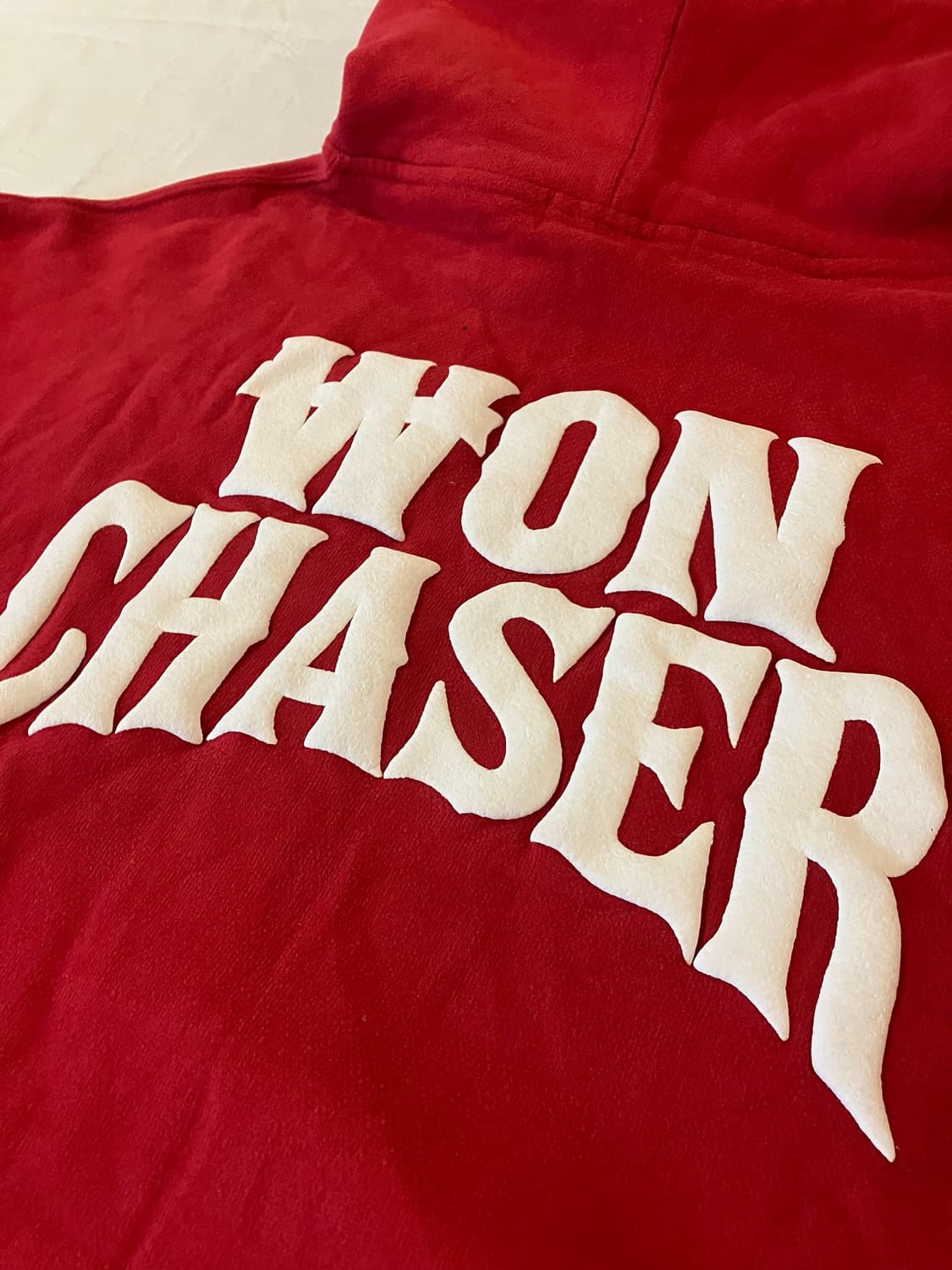 희귀) WON CHASER 원체이서 후드티 레드 상품이미지3