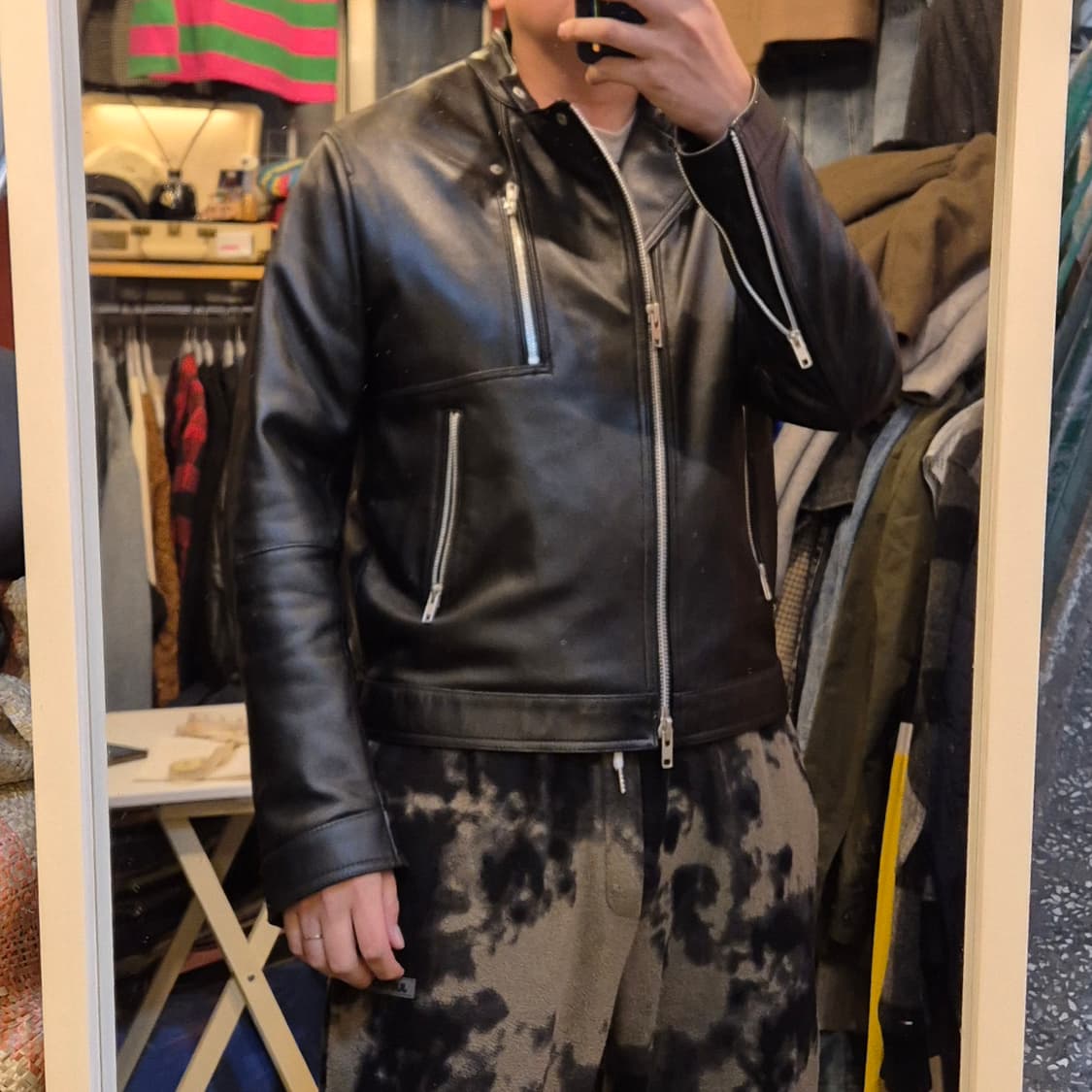 XL(착샷잇음) SPERONE 양가죽 라이더자켓  상품이미지3