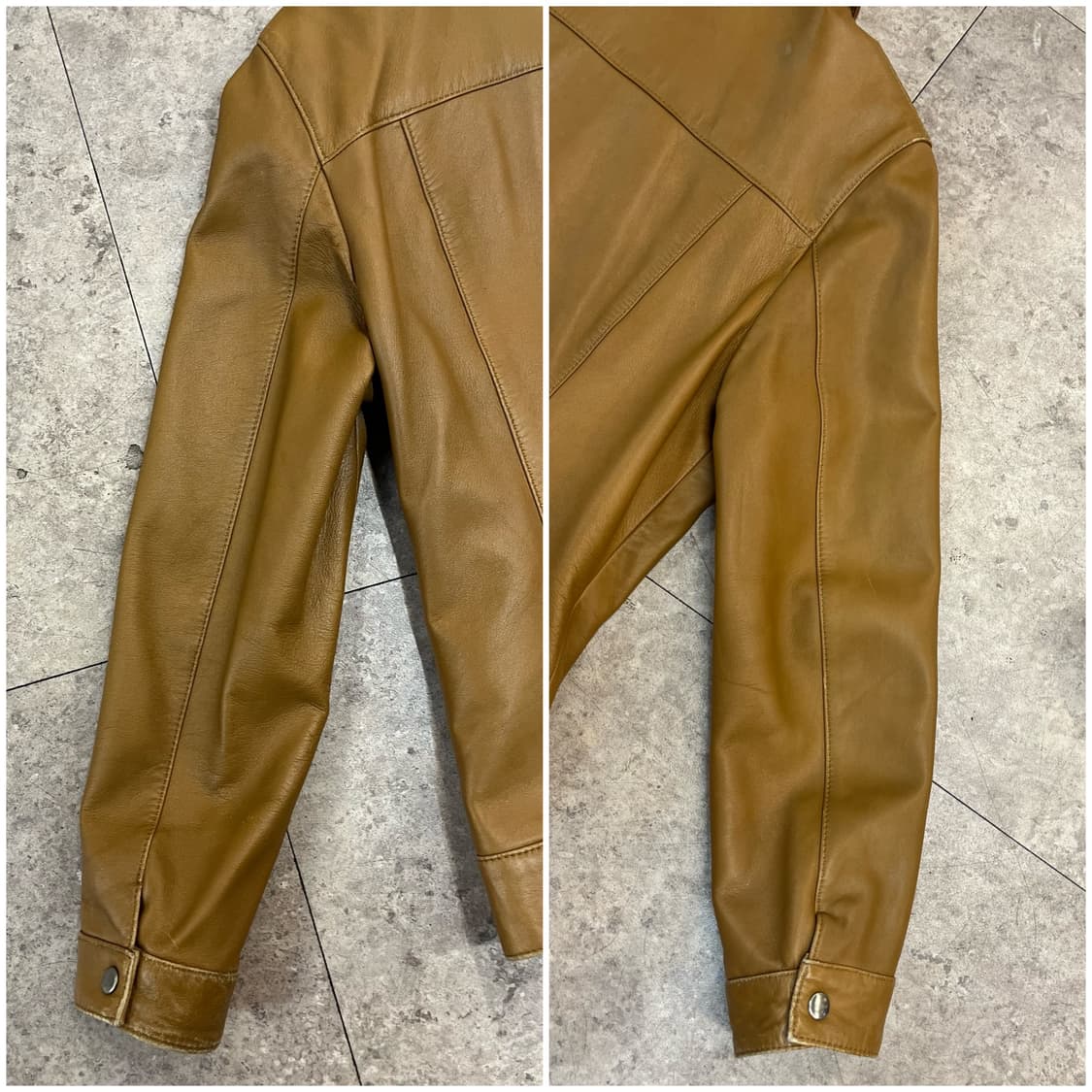 빈티지 양가죽 레더 자켓 브라운 #csz2880 상품이미지9