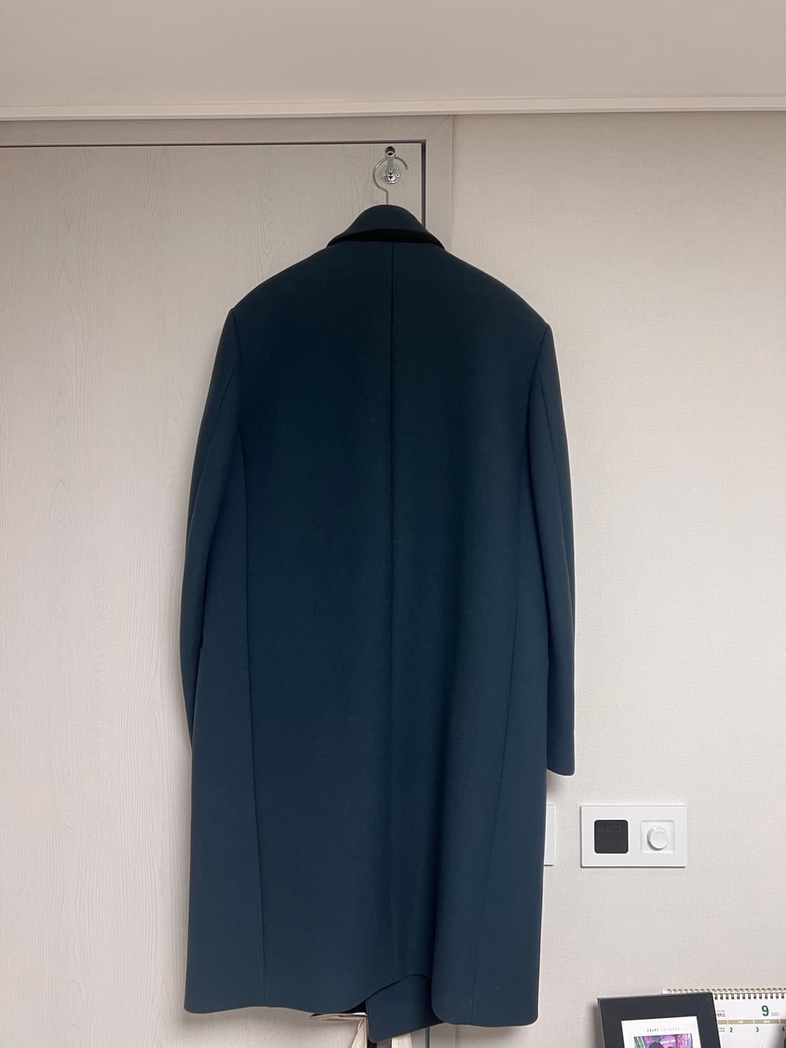 솔리드옴므 다크그린 캐시미어 코트 50 상품이미지3