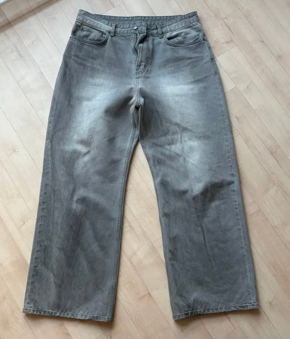 벨리에 트루와이드 데님 팬츠 - 빈티지 그레이 34/32 상품이미지1