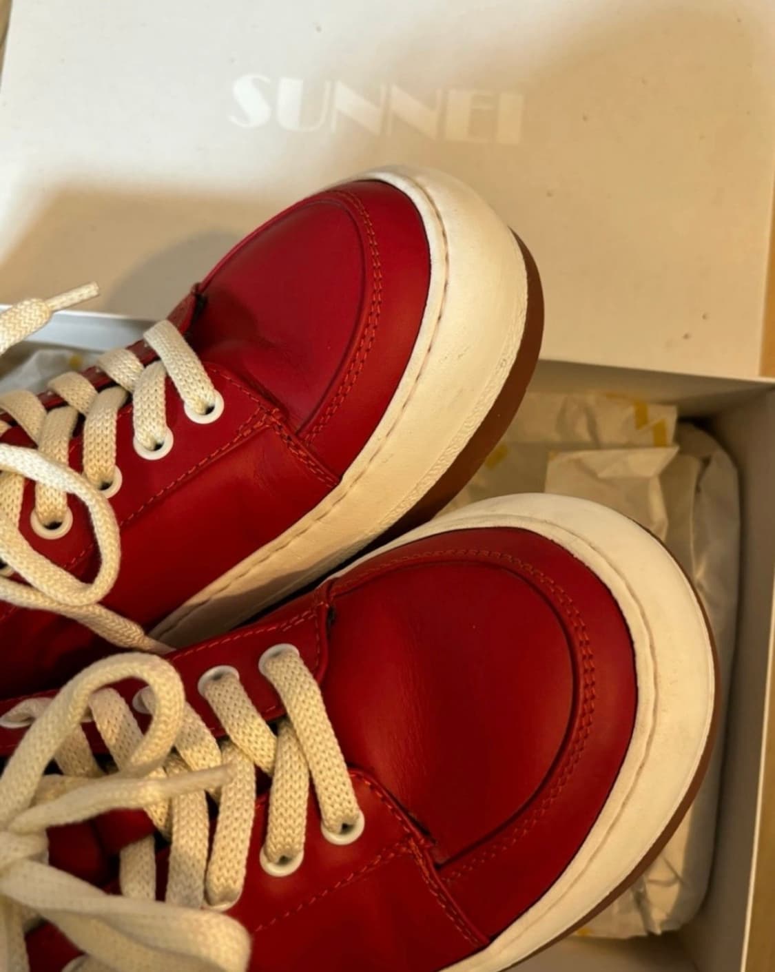 Sunnei Dreamy Leather Red  상품이미지3