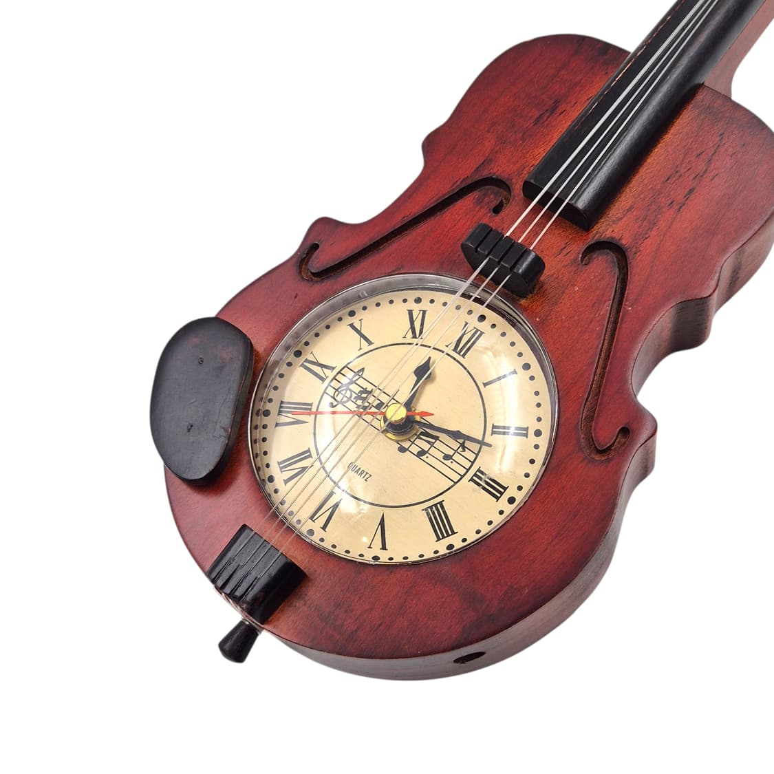 80s 토치키토케이 우드 바이올린 시계 상품이미지2