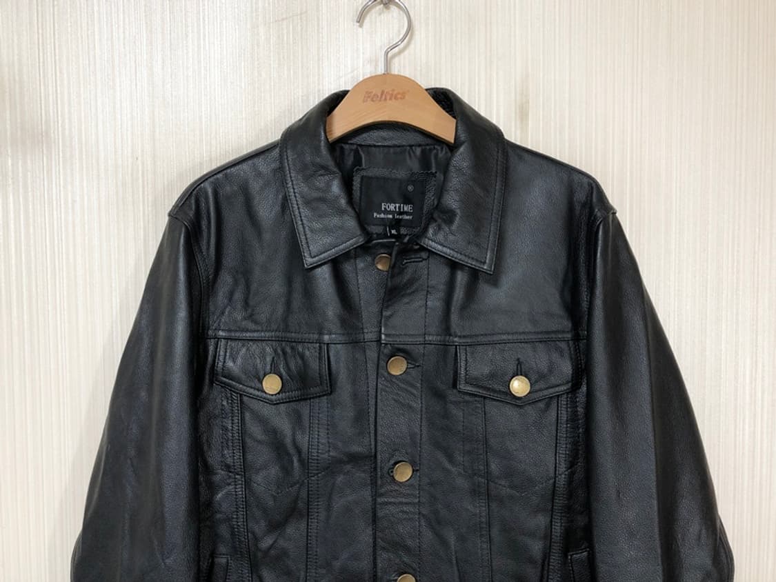 카우하이드 레더 트러커자켓/가죽트러커자켓 XL 상품이미지2