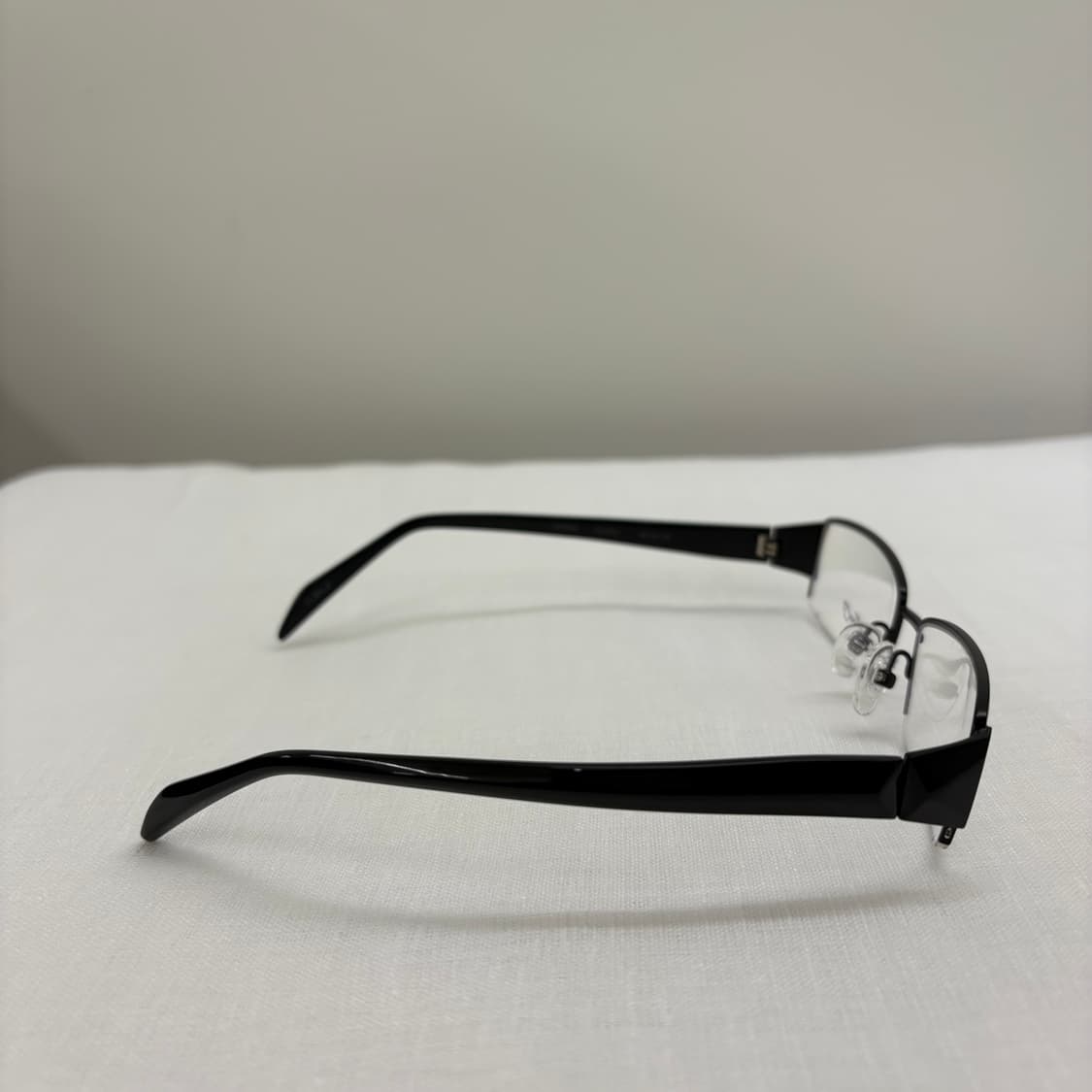 ALLEGRO 블랙 반무테 빈티지 안경 상품이미지4
