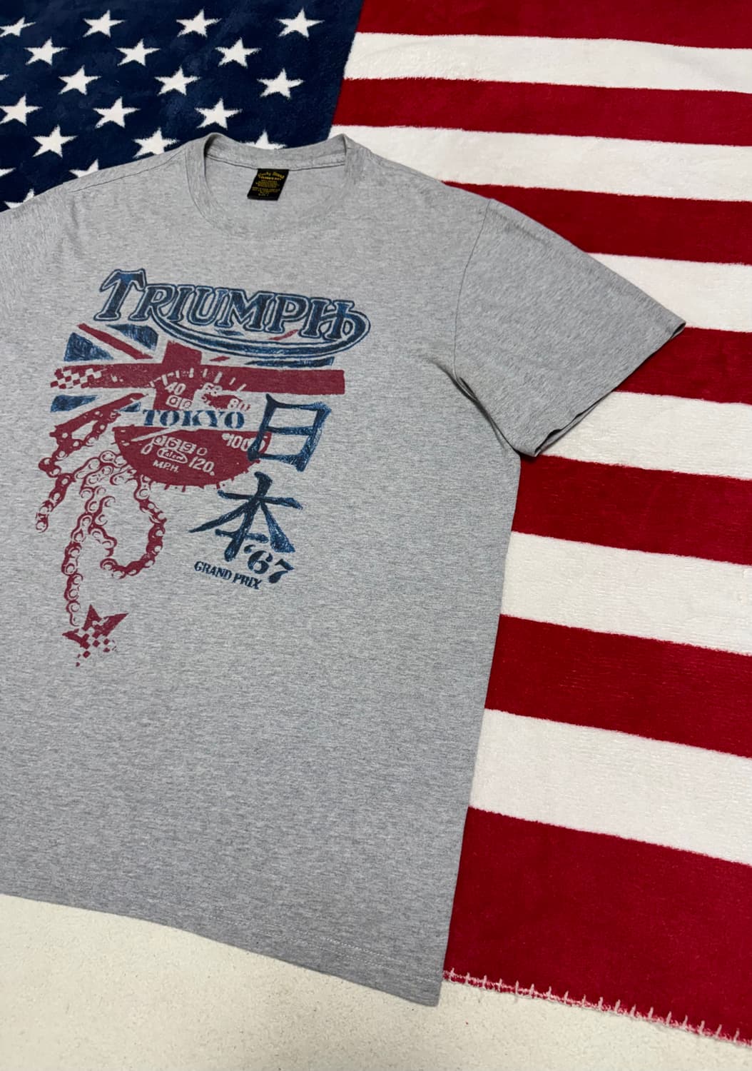 Sacred Brand 트라이엄프 그래픽 빈티지 티셔츠 [L]-[XL] 상품이미지3