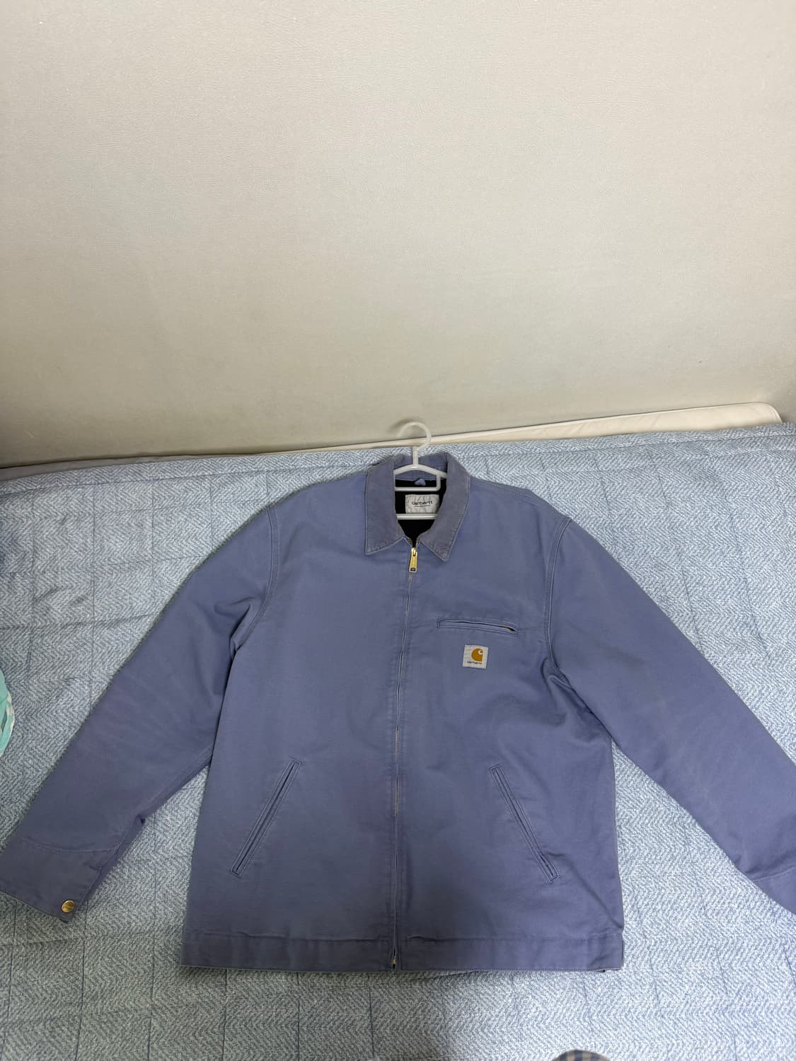 칼하트 윕 언라인드 디어본 캔버스 디트로이트 자켓 베이 블루 2xl 상품이미지3