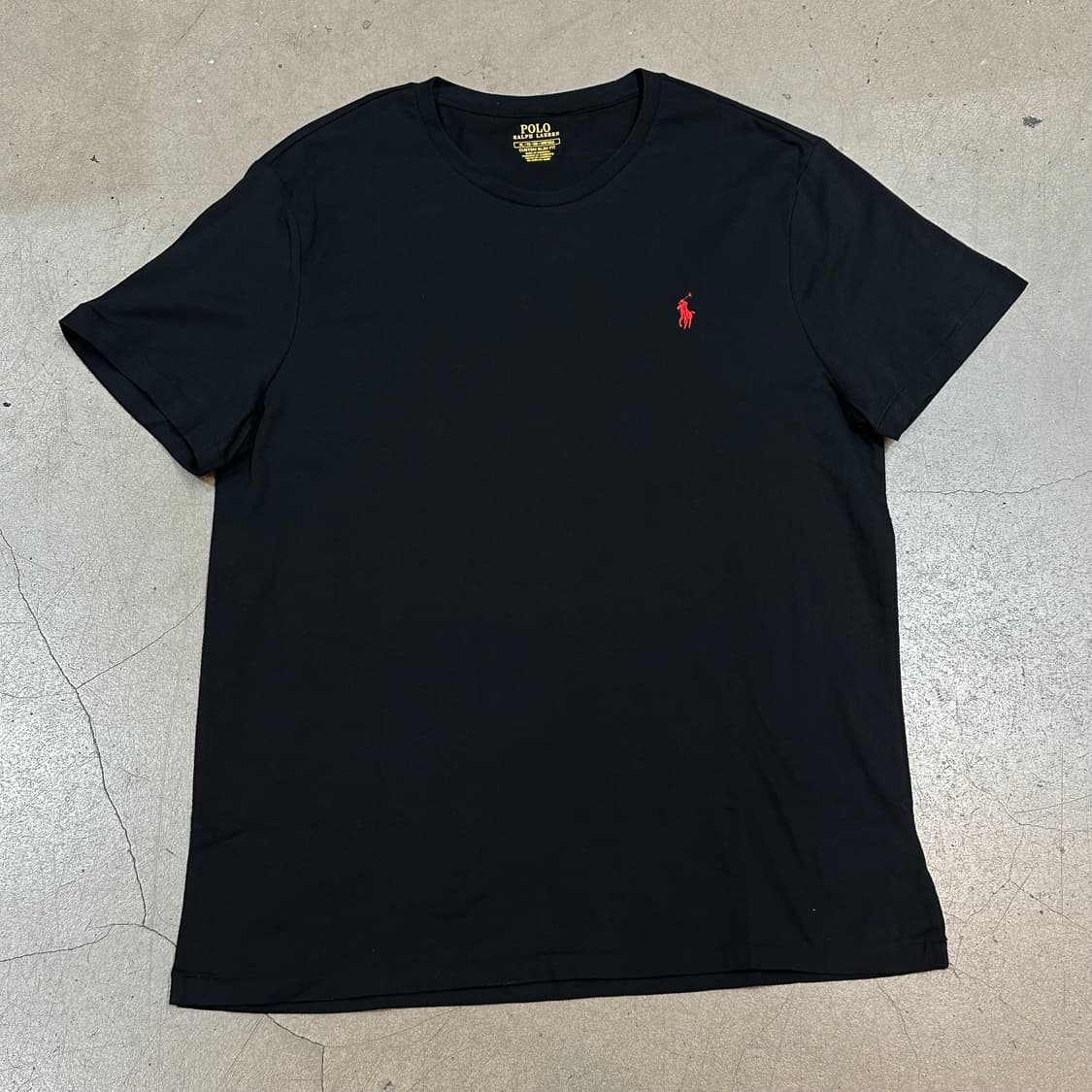 XL 새상품 폴로랄프로렌 커스텀 슬림핏 블랙 반팔티  상품이미지2
