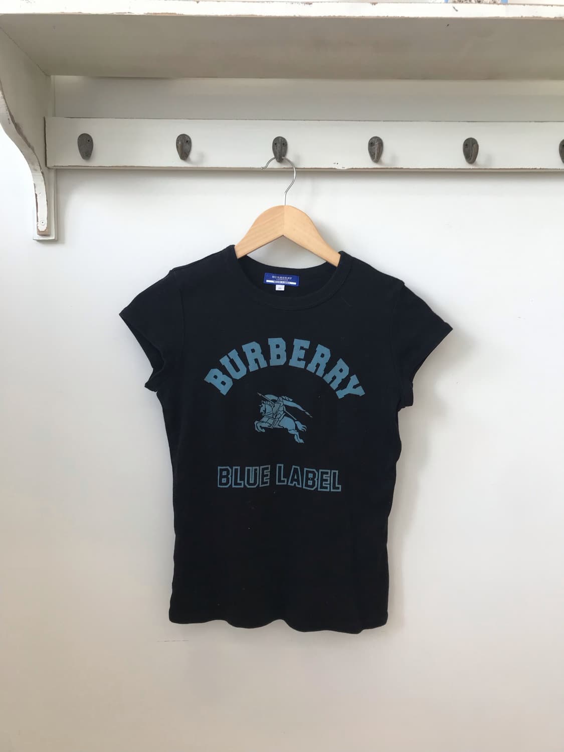 버버리 로고 프린팅 반팔, 블랙 니혼진 숏 코트 세트 상품이미지6