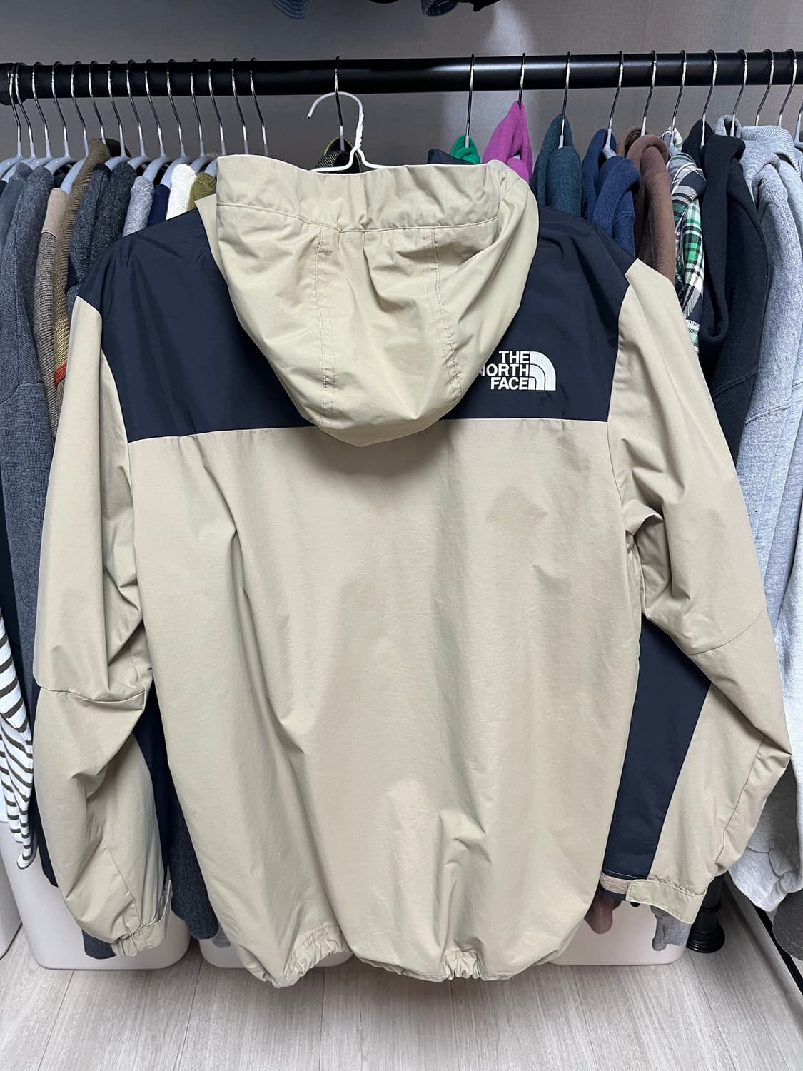 노스페이스 배색 바람막이 아노락 자켓 상품이미지2