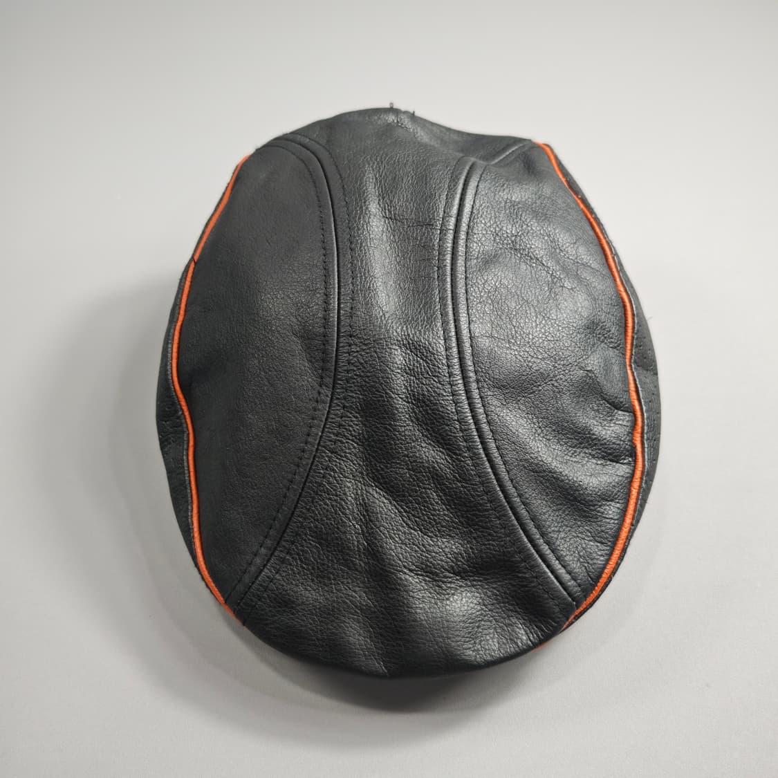 할리 데이비슨 백로고 자수 레더 헌팅캡 블랙 S 상품이미지4