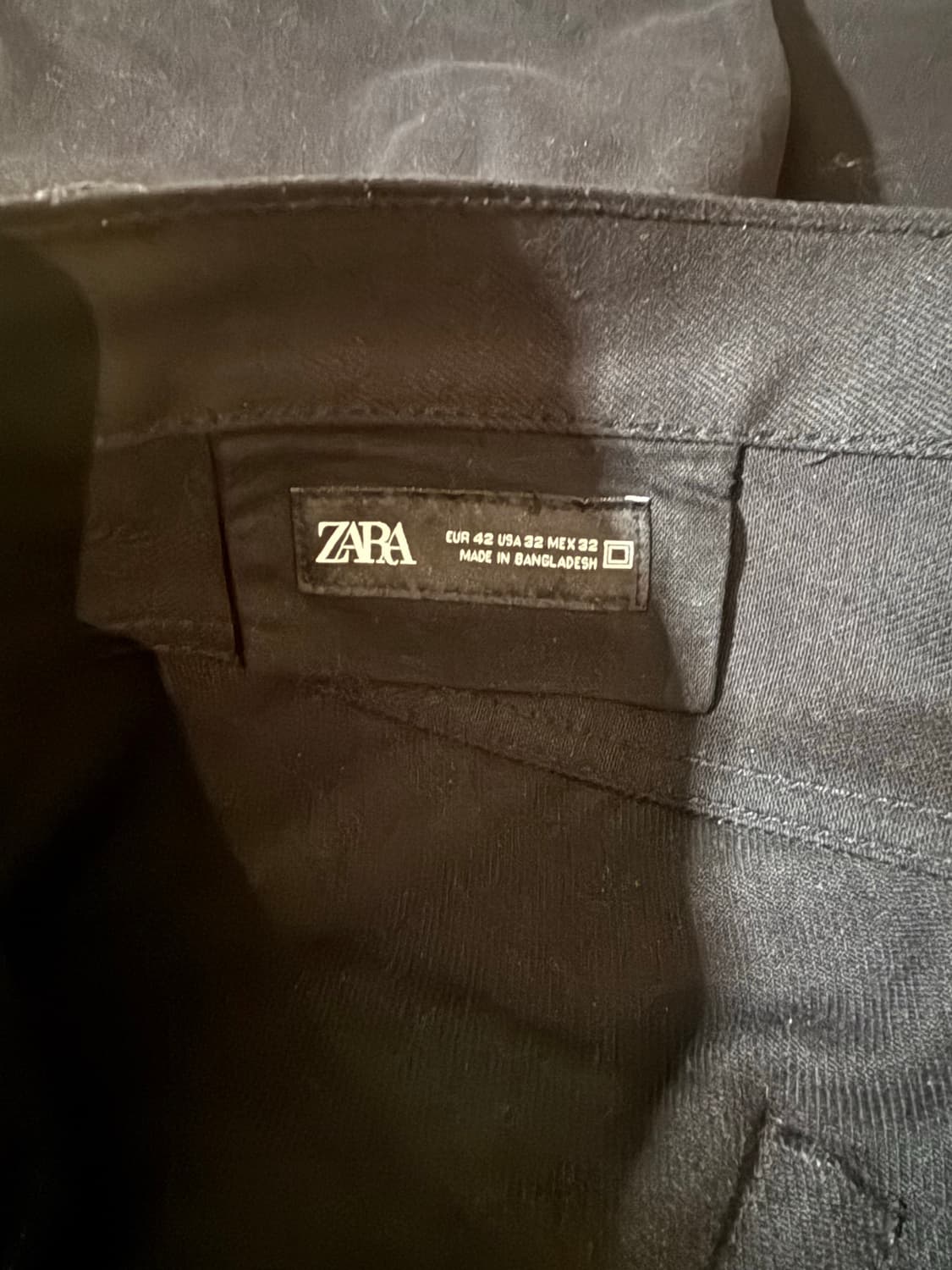 자라 더블니 카펜터 팬츠 블랙 32 상품이미지4