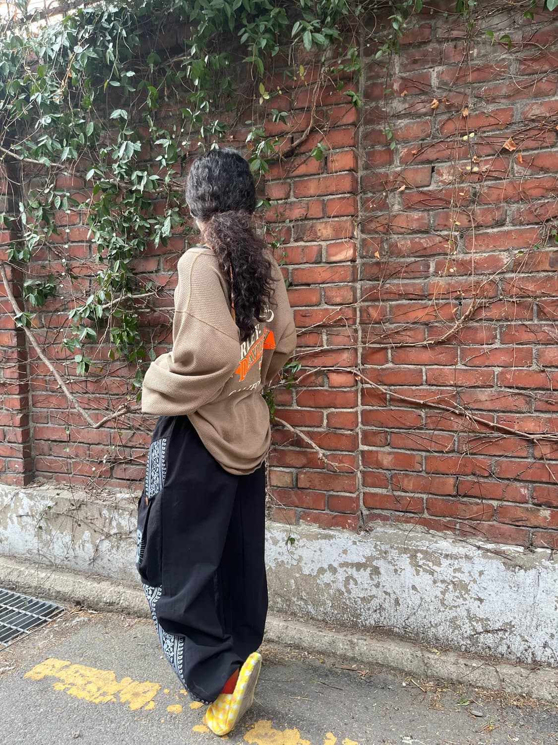 히피 에스닉 문양 와이드 팬츠 상품이미지6